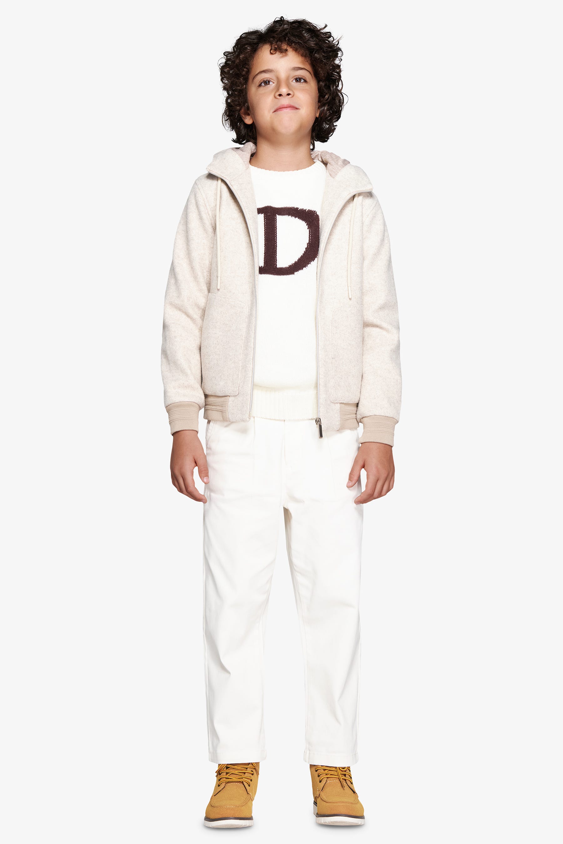 Bomber effetto flanella melange corda Kids-Dan John