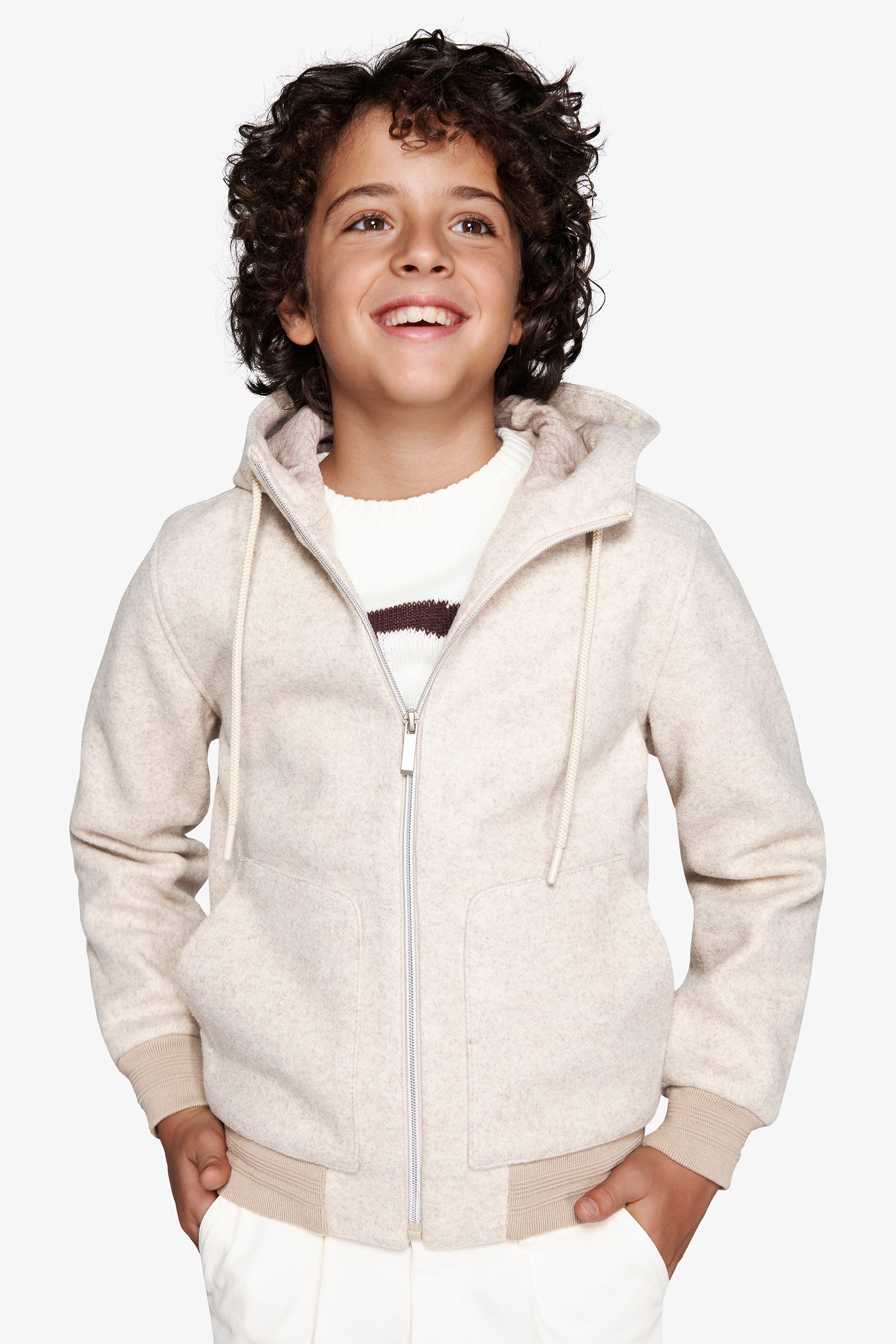 Bomber effetto flanella melange corda Kids-Dan John