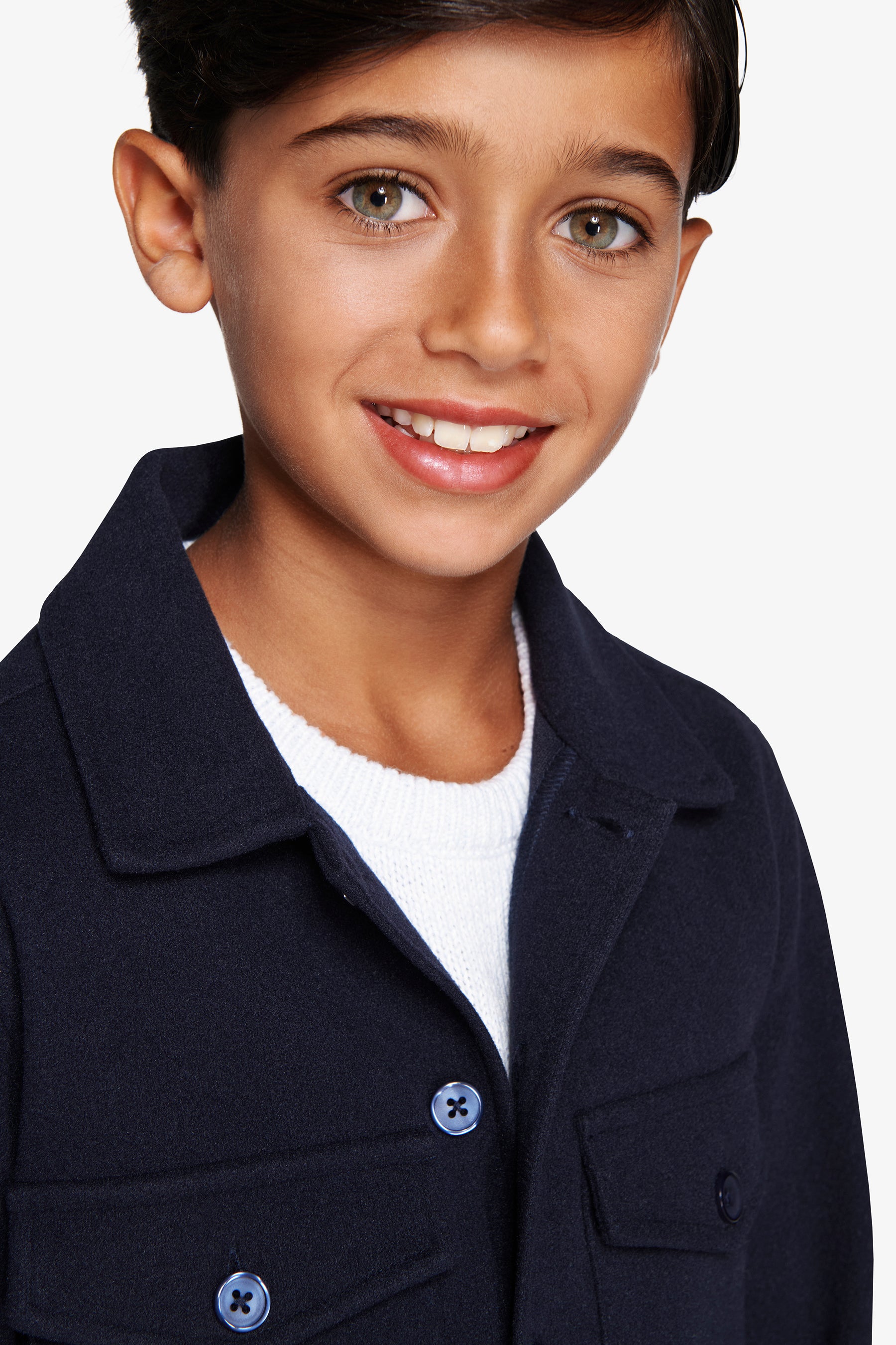 KIDS Blue flannel effect overshirt