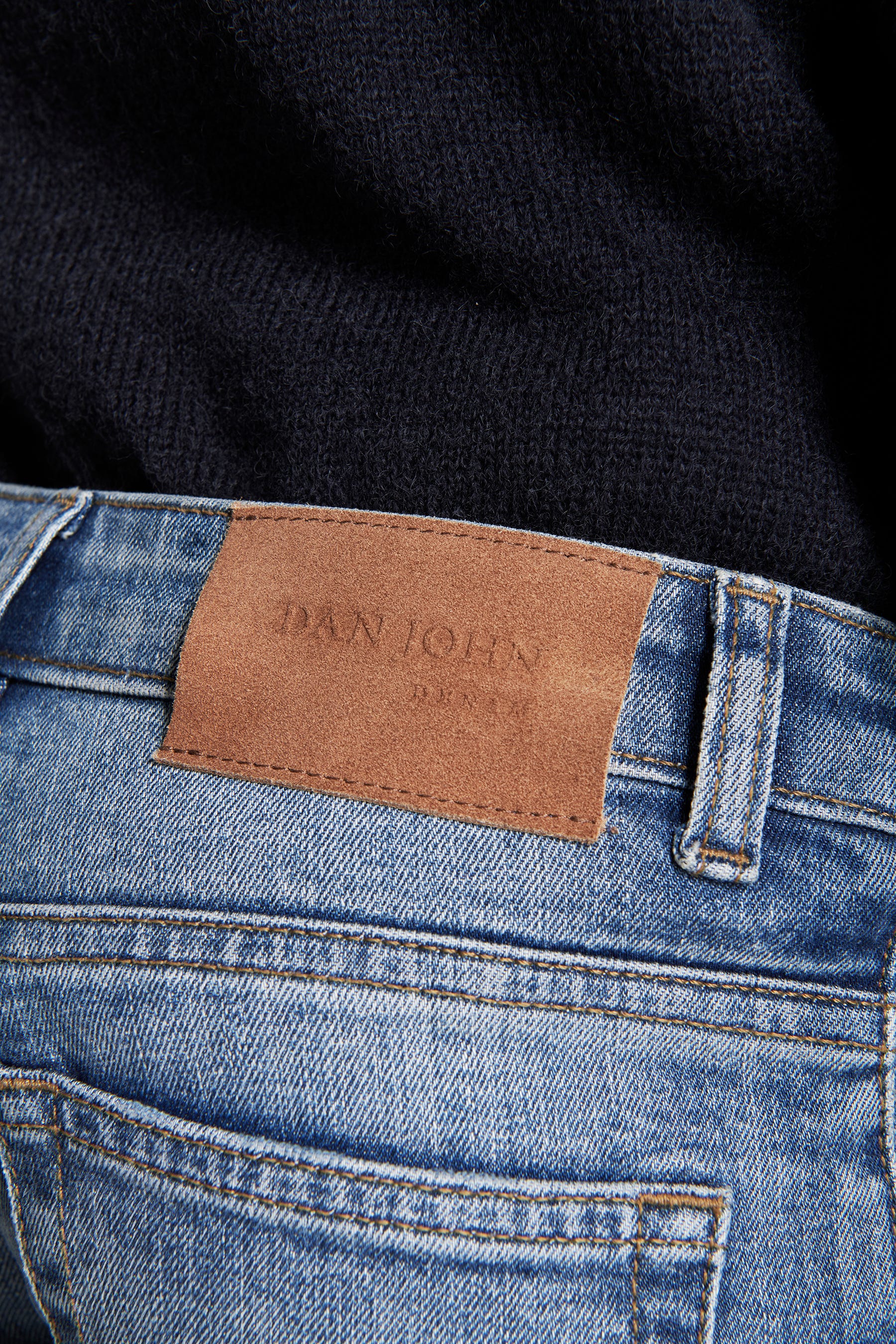 Pantaloni denim blu medio Kids-Dan John