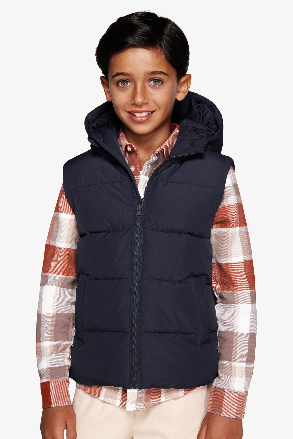 Wattierte Weste in Blau Kids