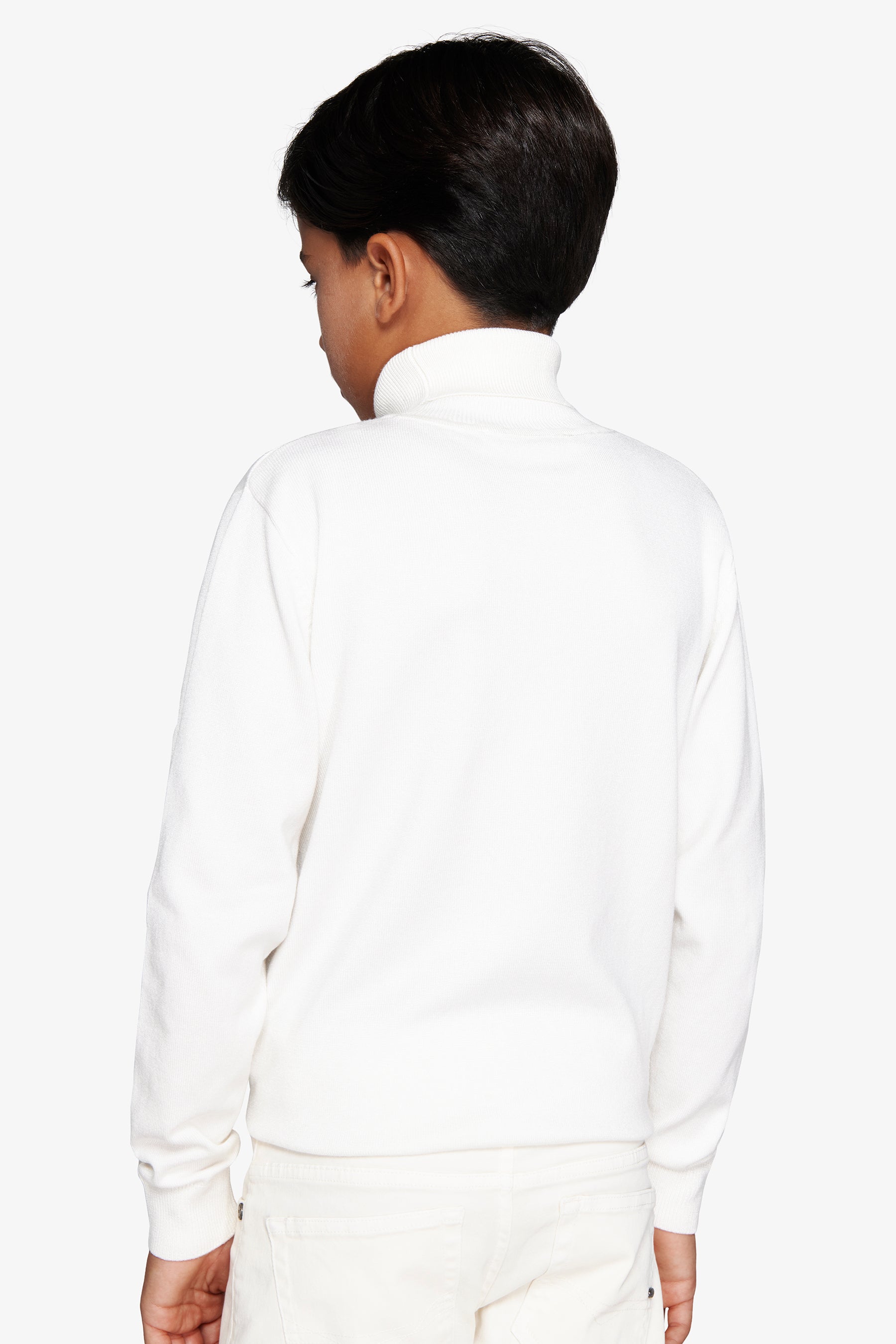 Maglia dolcevita basic panna Kids