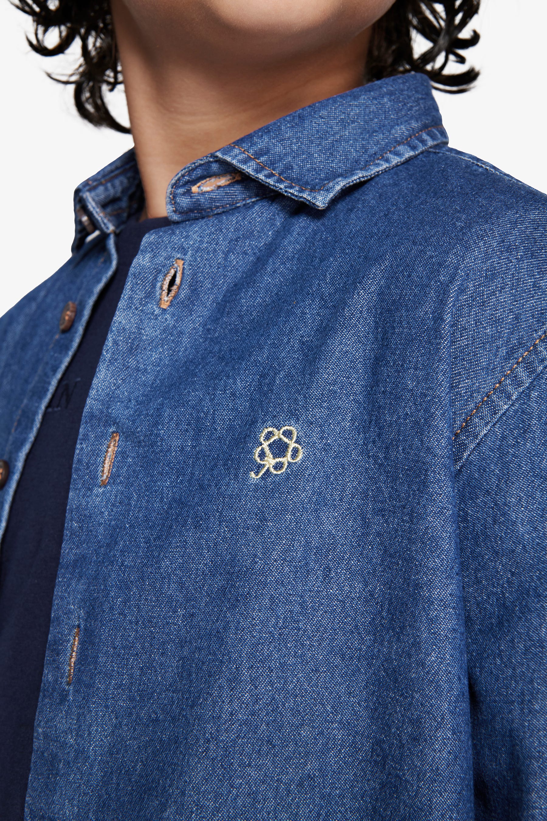 Camicia denim Kids-Dan John