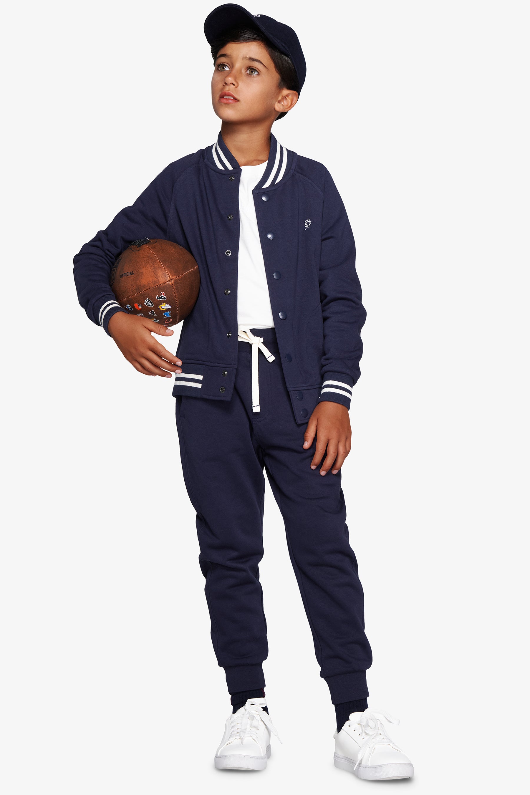 Bomber felpa blu Kids