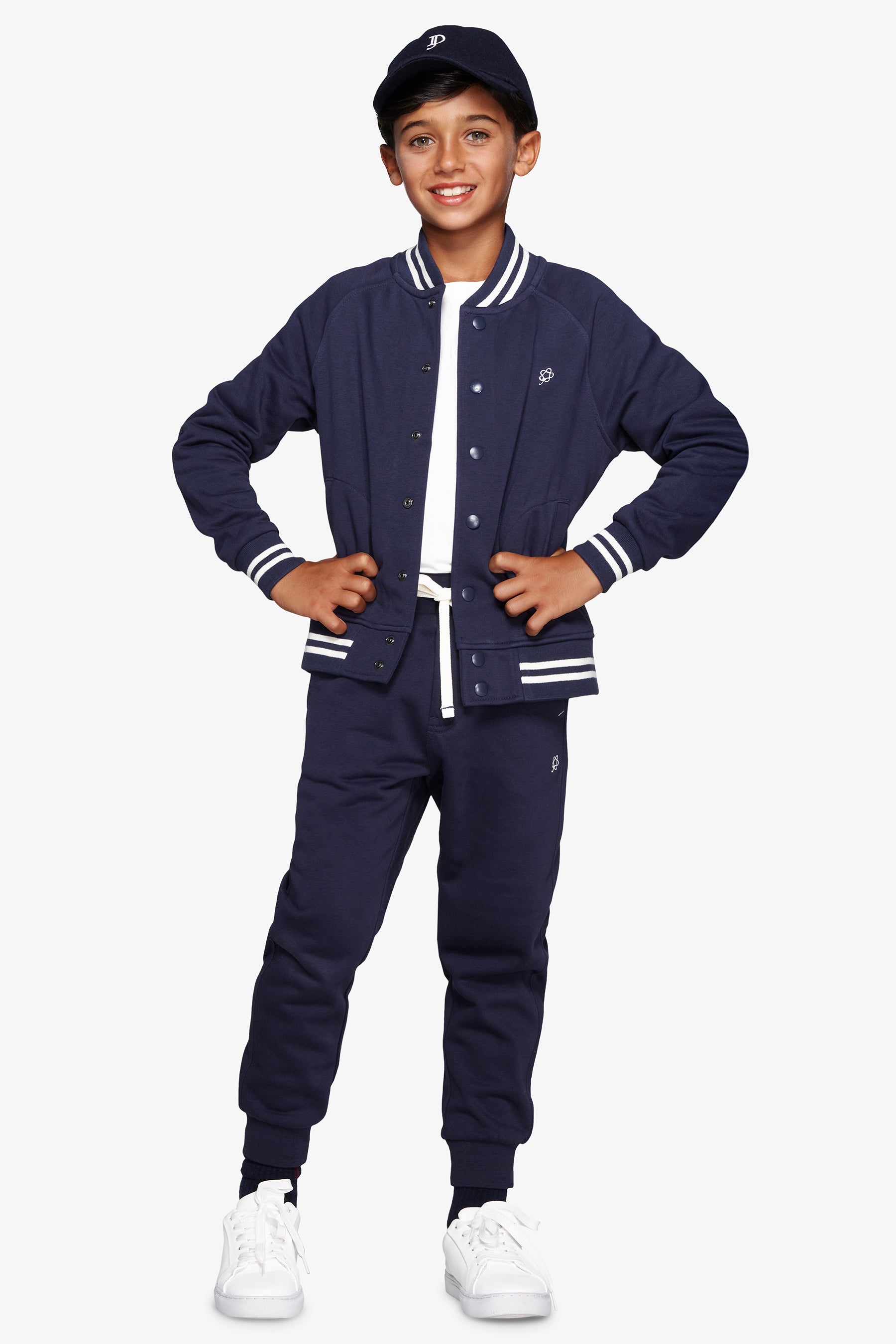 Bomber felpa blu Kids