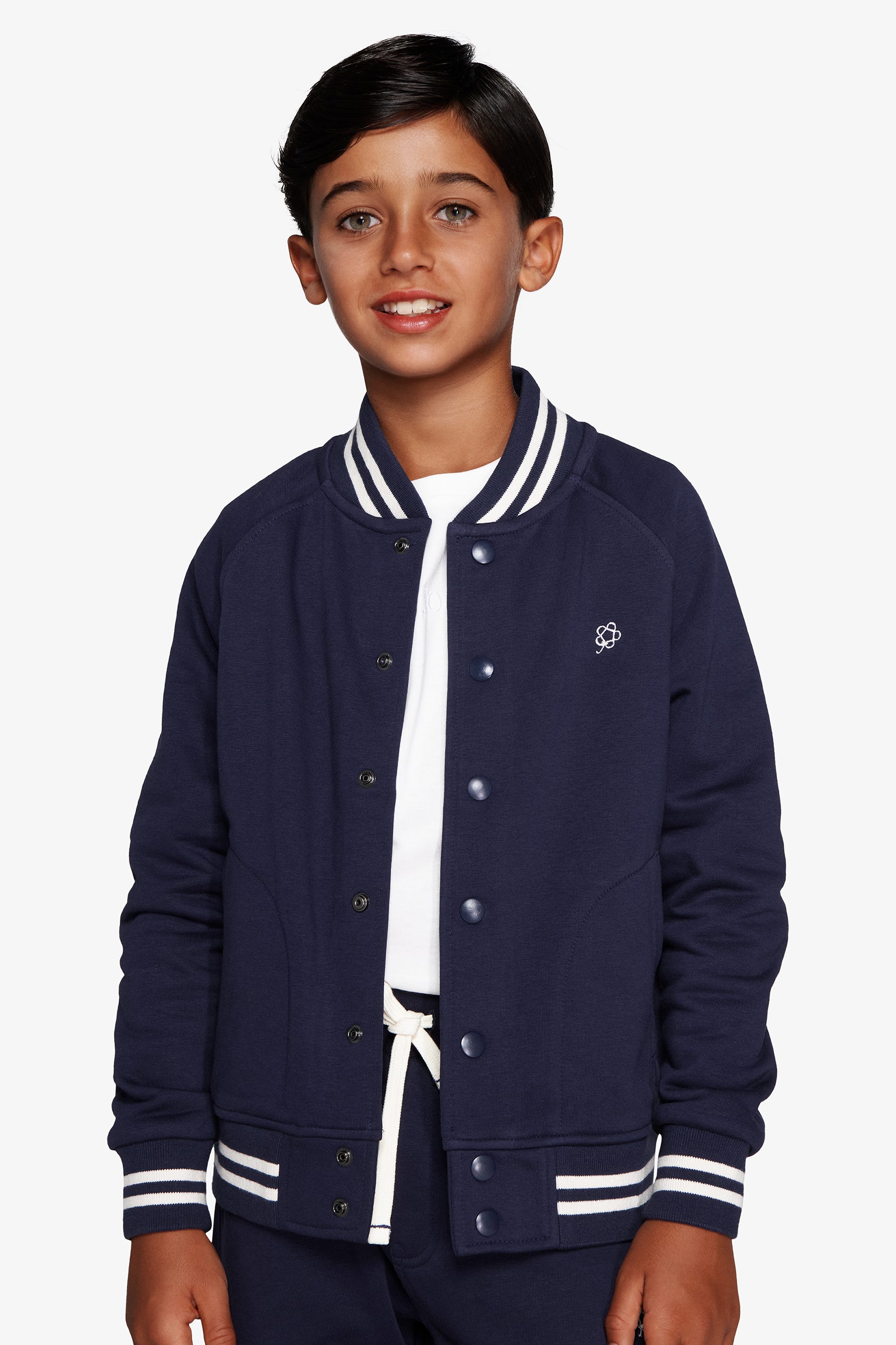 Bomber felpa blu Kids-Dan John