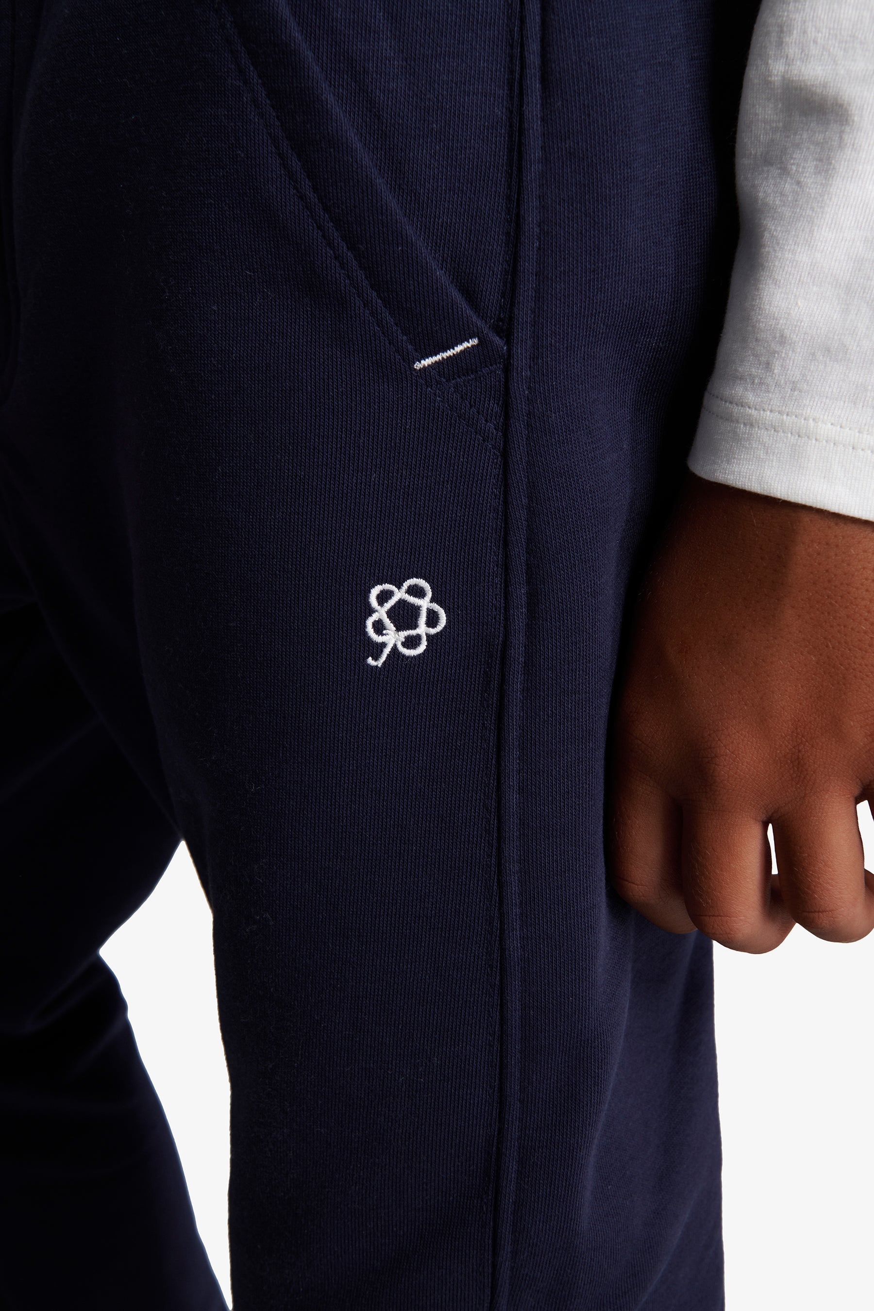 Pantaloni felpa basic blu Kids