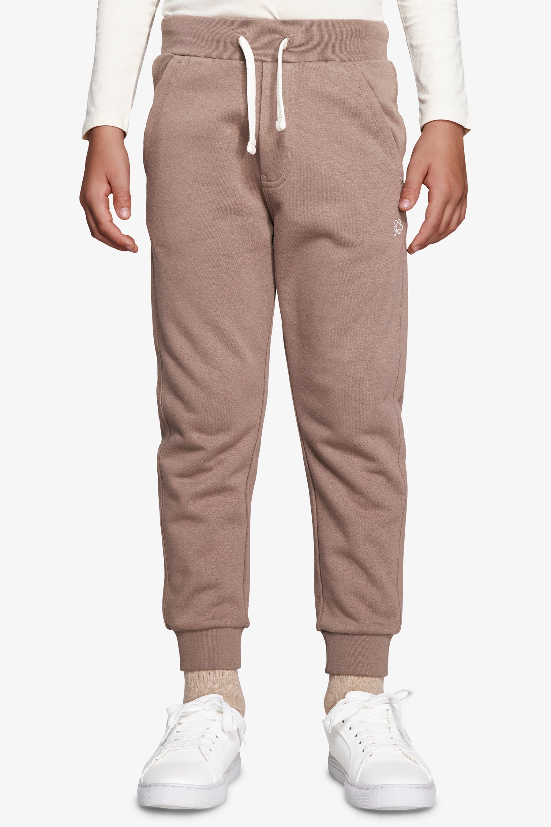 Pantaloni felpa basic tortora Kids