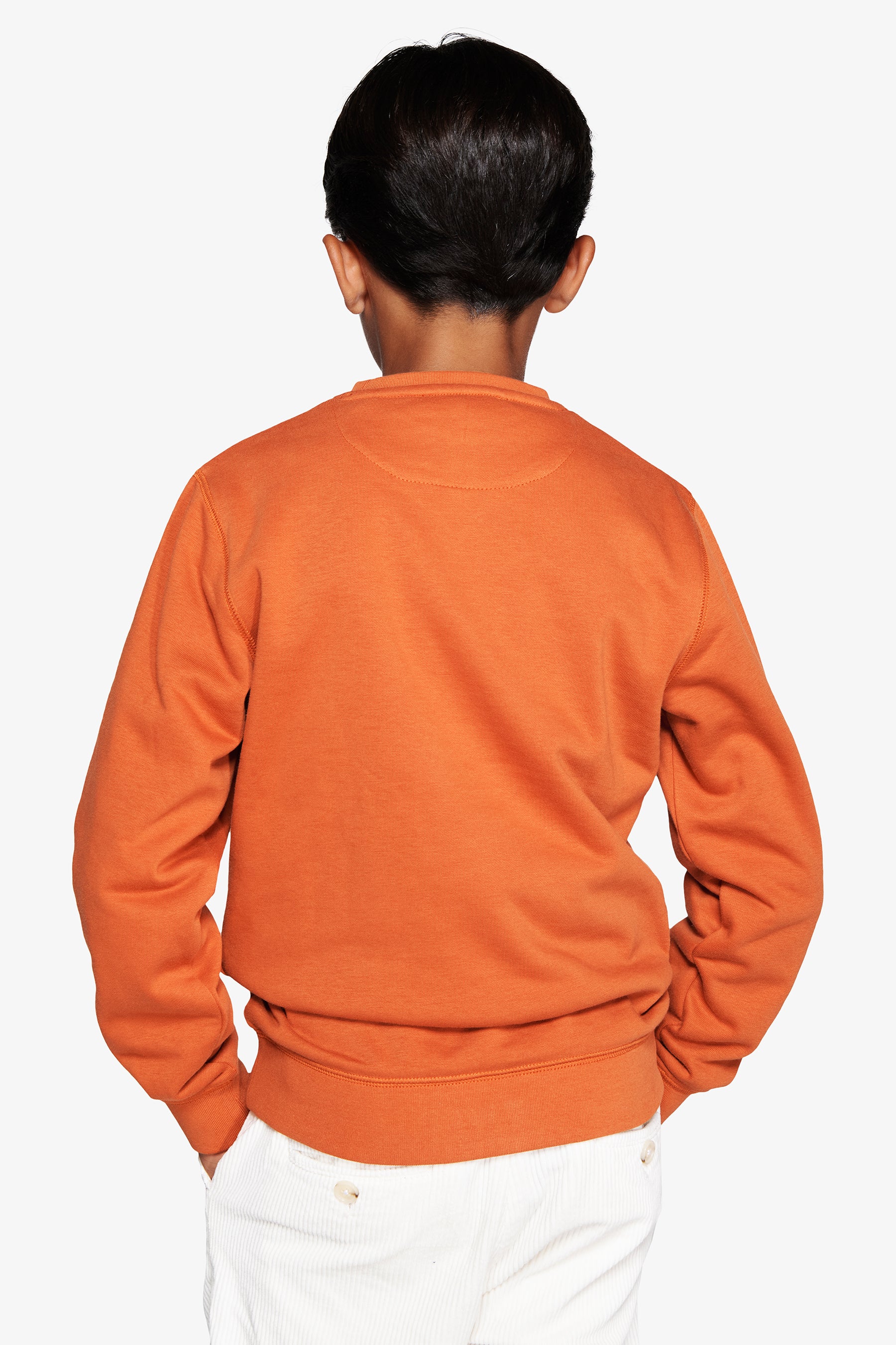 Sweat-shirt ras du cou avec imprimé orange Kids