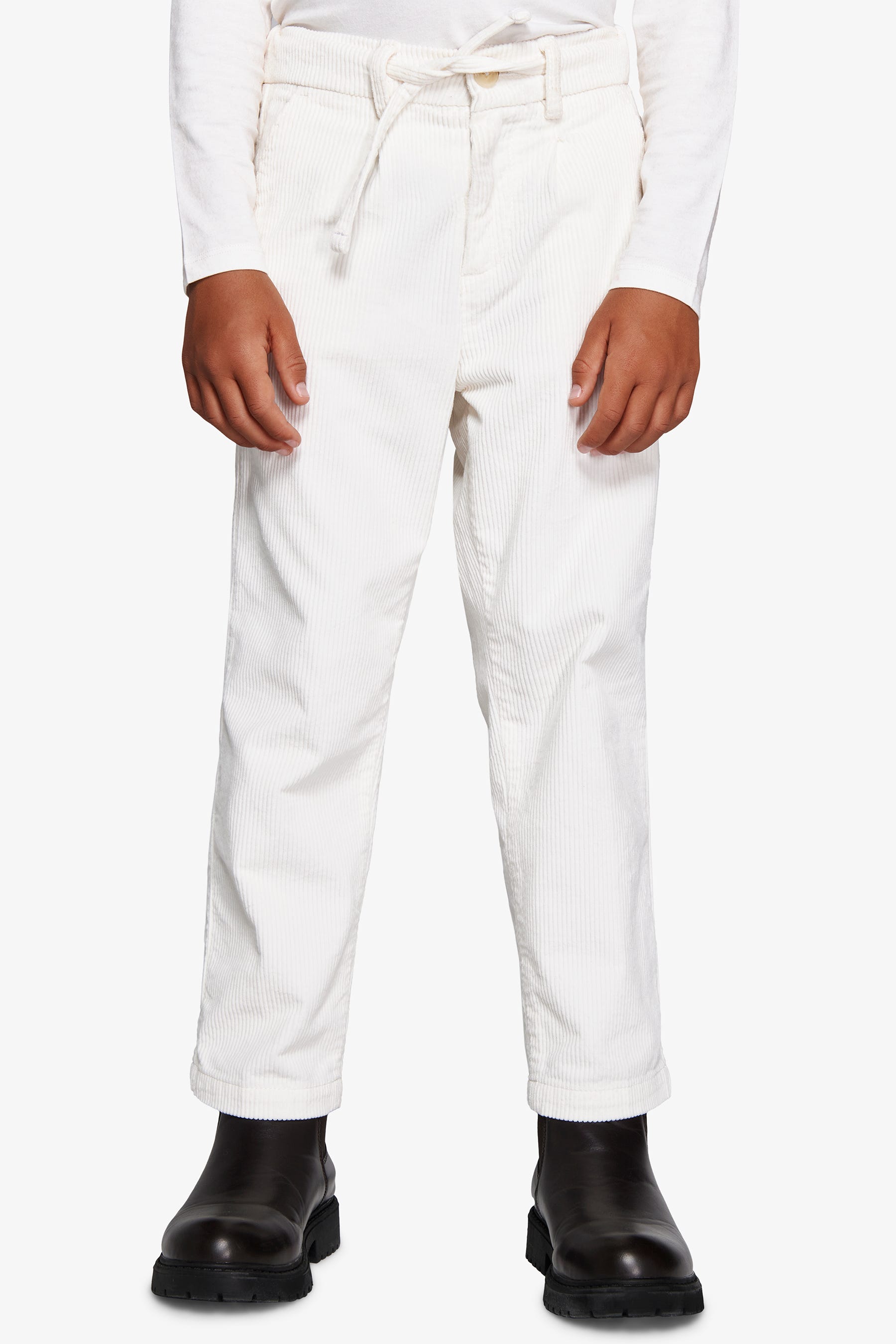 Pantaloni velluto panna Kids-Dan John