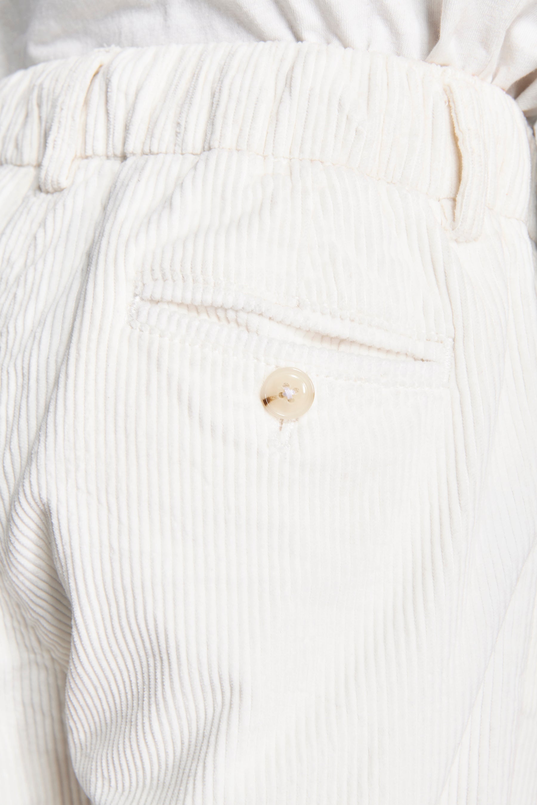 KIDS Cream corduroy trousers