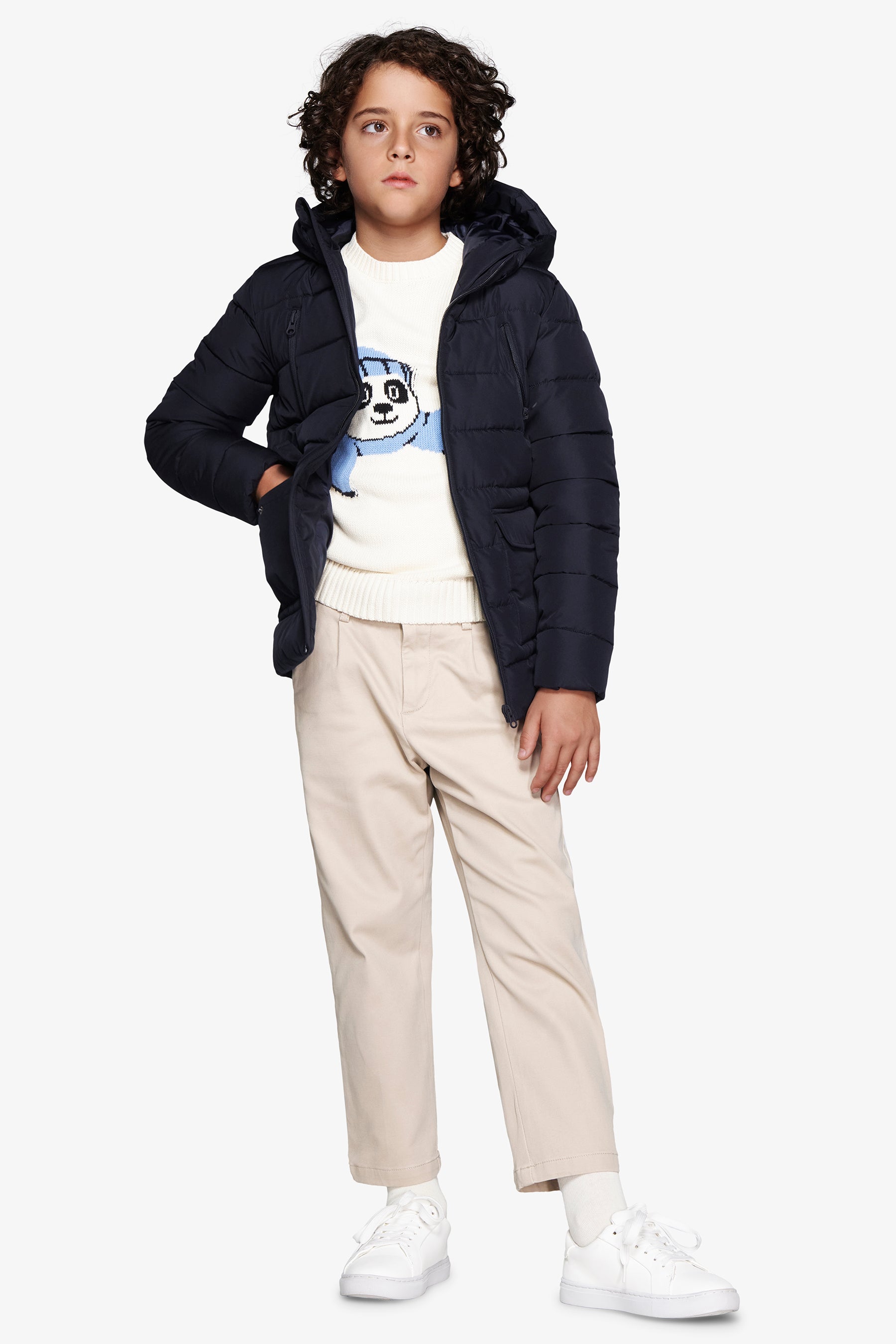 KIDS Blue padded Parka