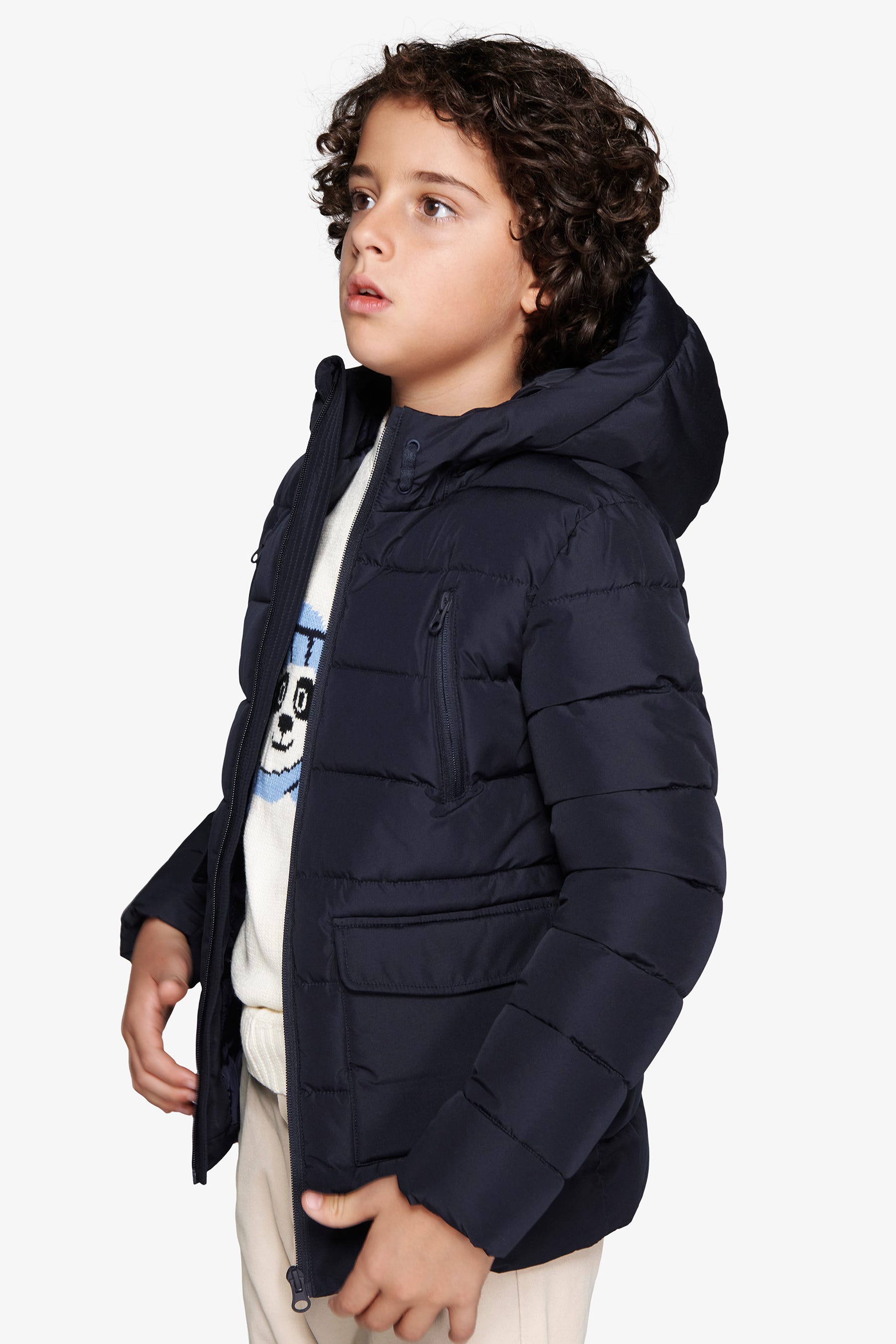 Parka imbottito blu Kids-Dan John