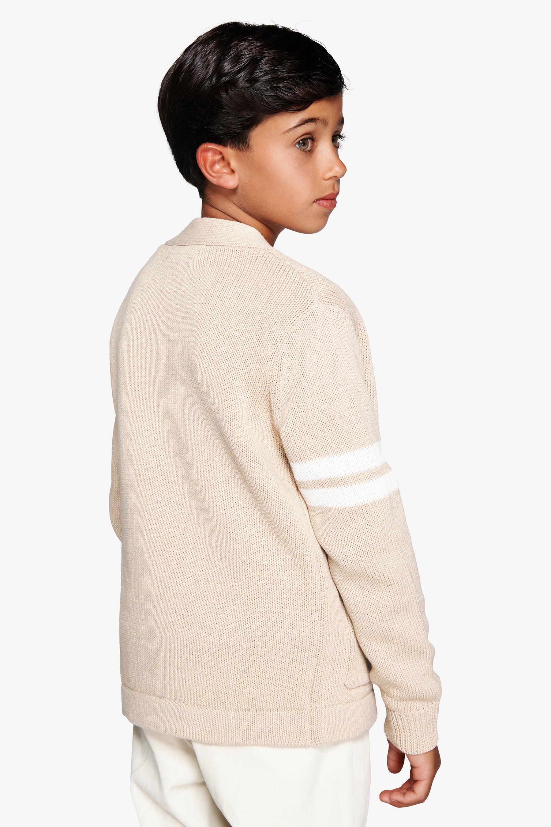 Cardigan en corde à col en V pour enfant