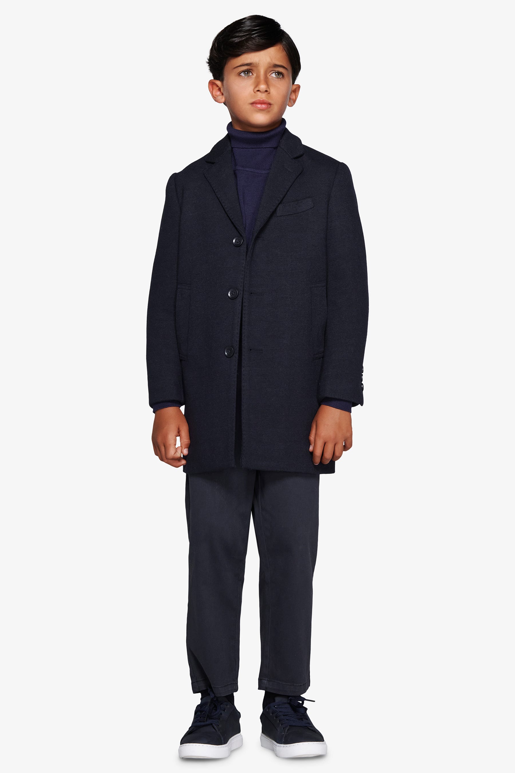 Cappotto baronetto blu Kids-Dan John