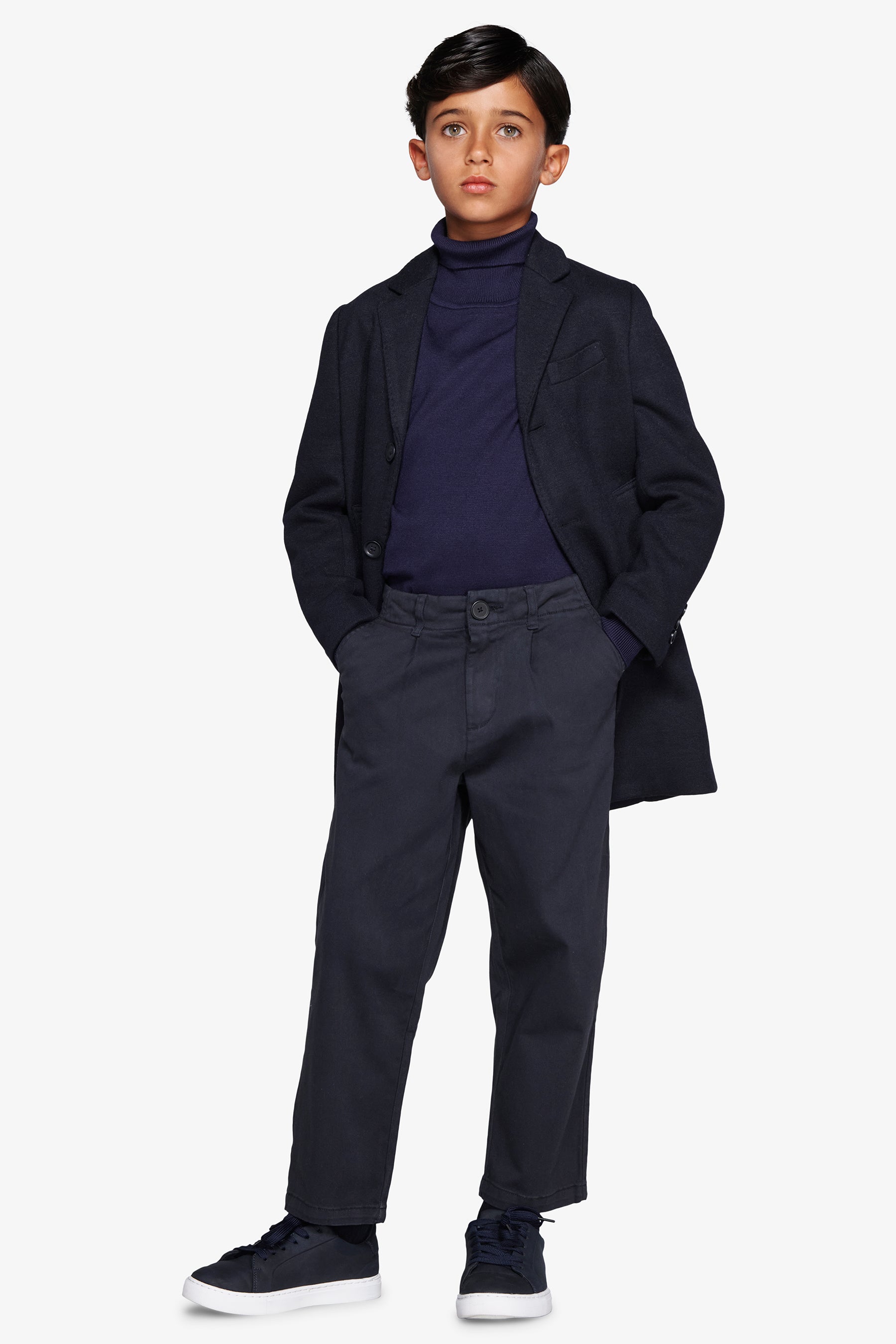 Manteau « baronet » bleu Kids