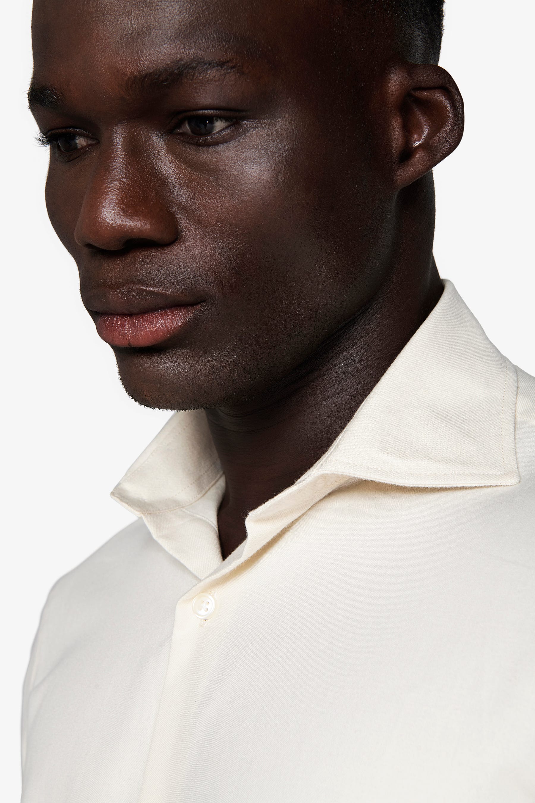 Camicia effetto flanella panna-Dan John