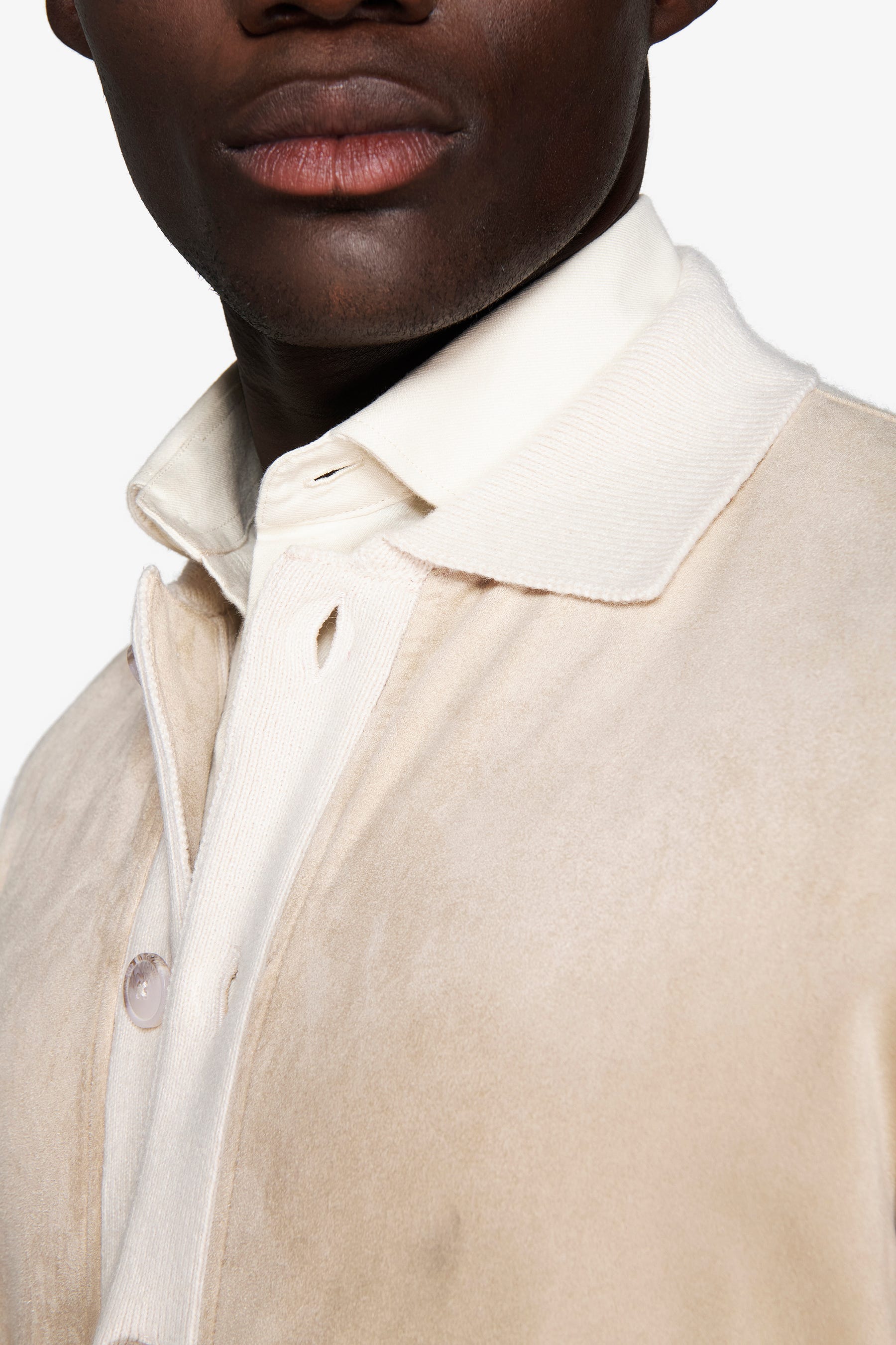 Blazer in maglia bimaterico corda-Dan John