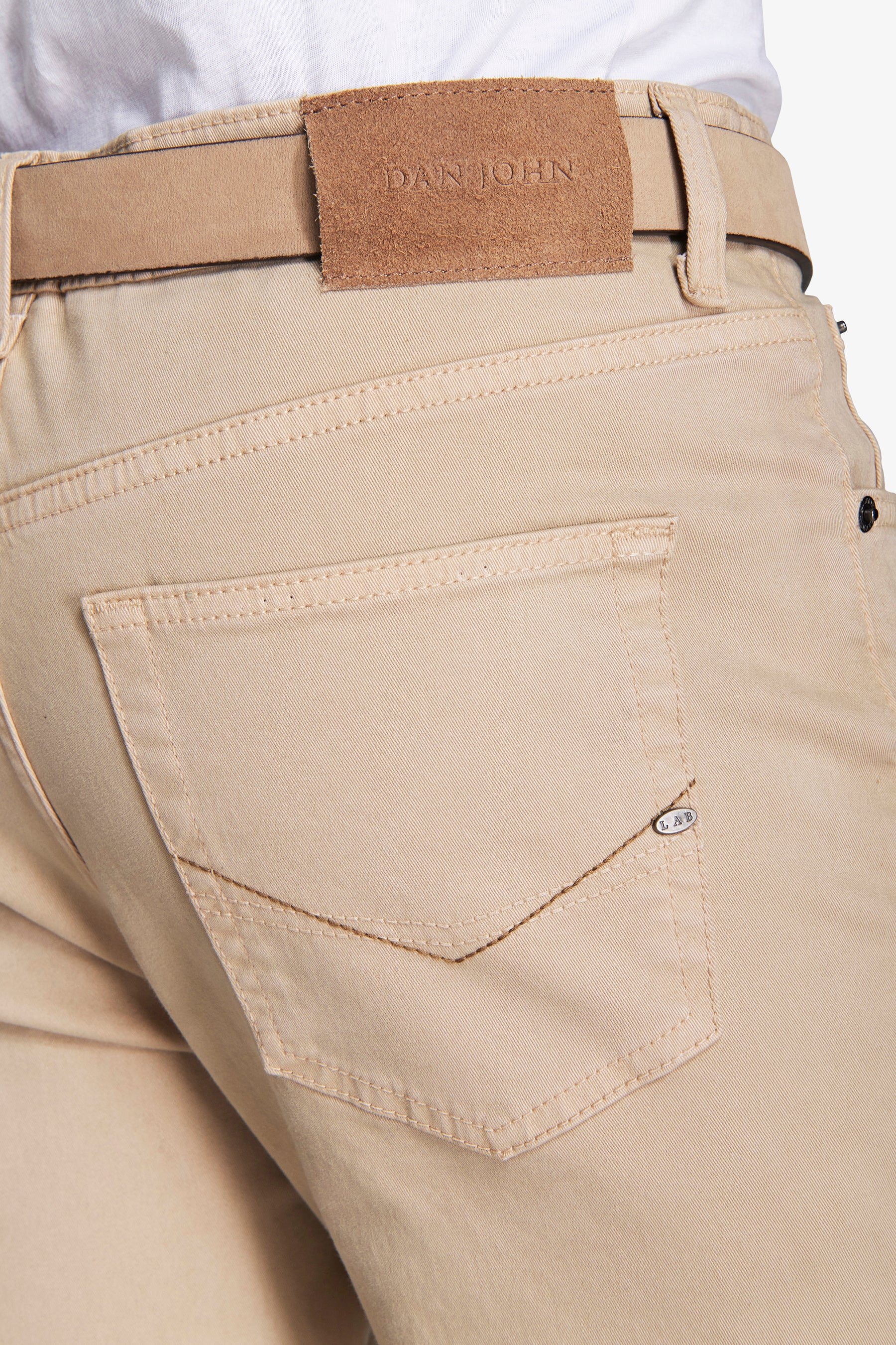 Pantaloni 5 tasche beige