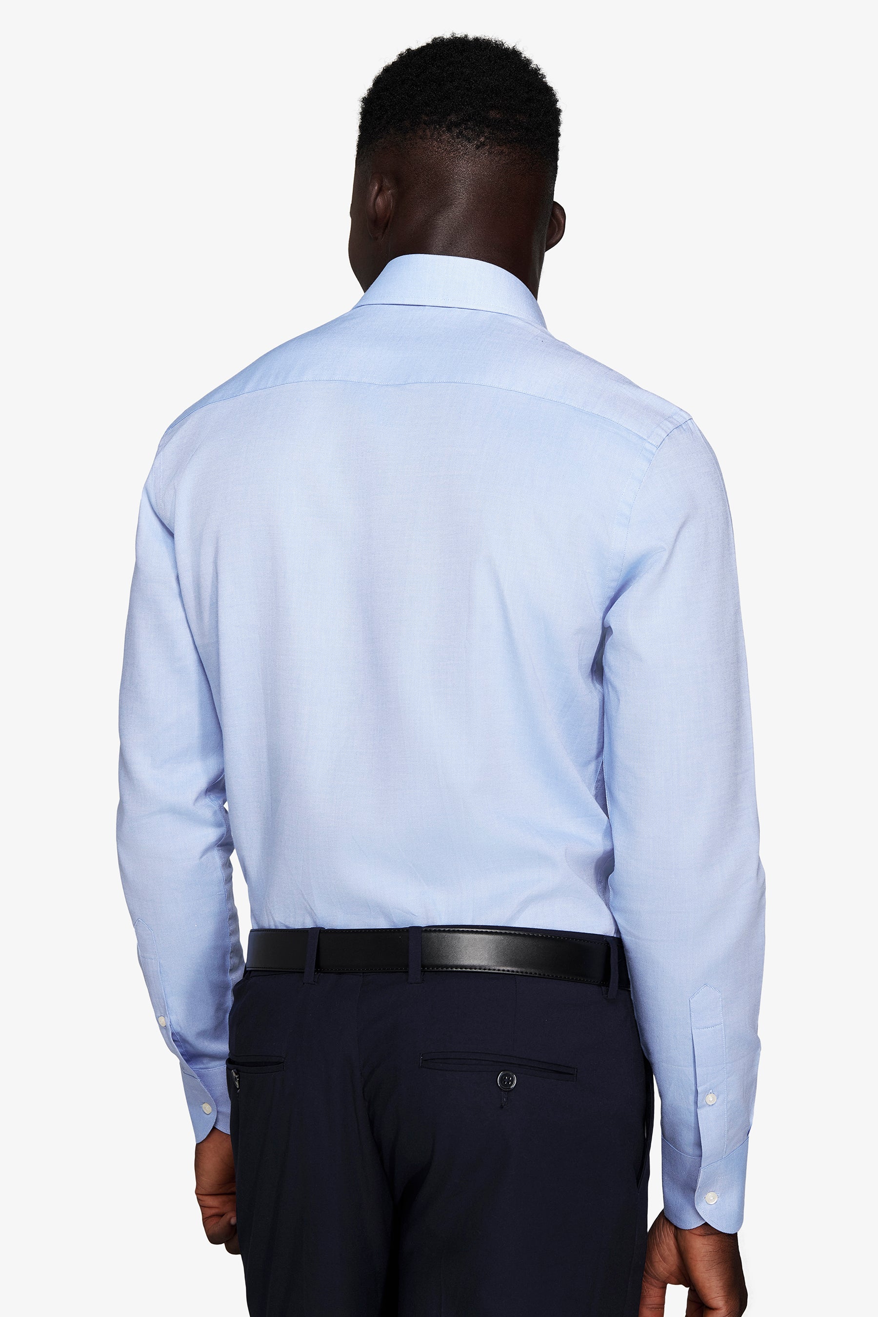 Light blue slim Oxford shirt