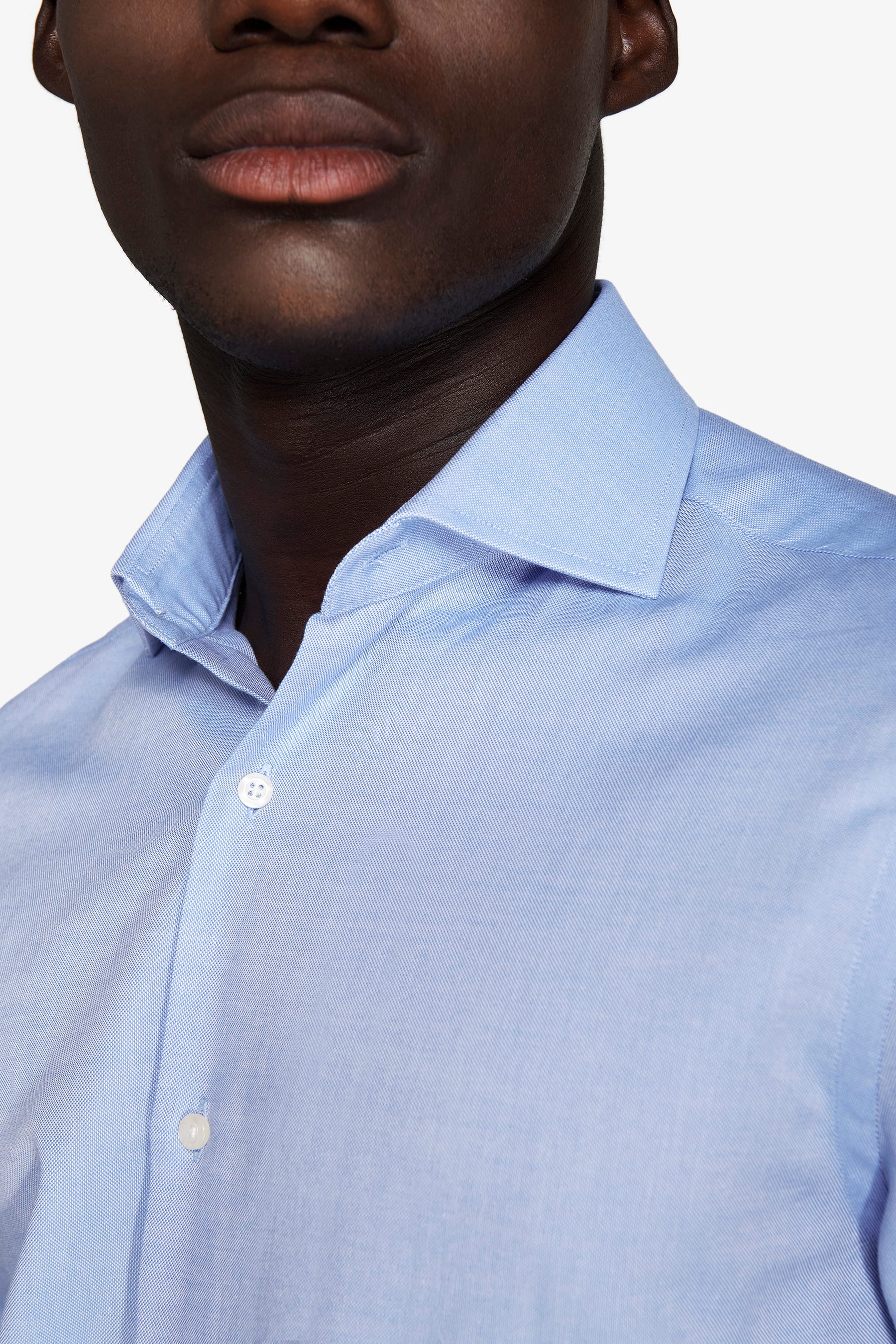 Camicia oxford azzurra slim-Dan John