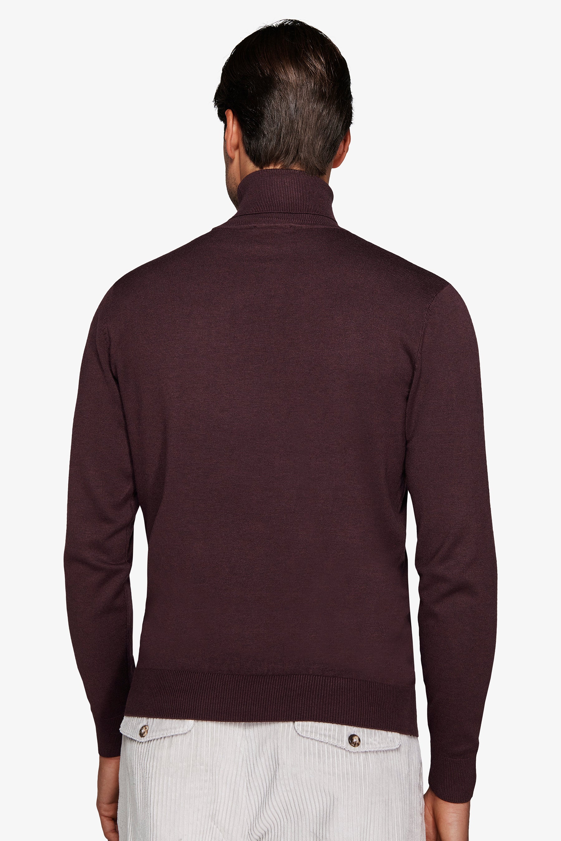 Burgundy basic turtleneck