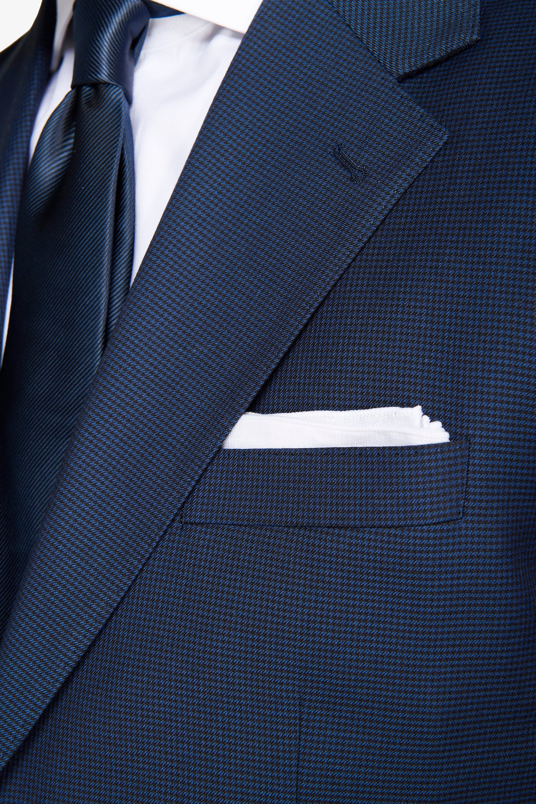 Americana pata de gallo azul azafata