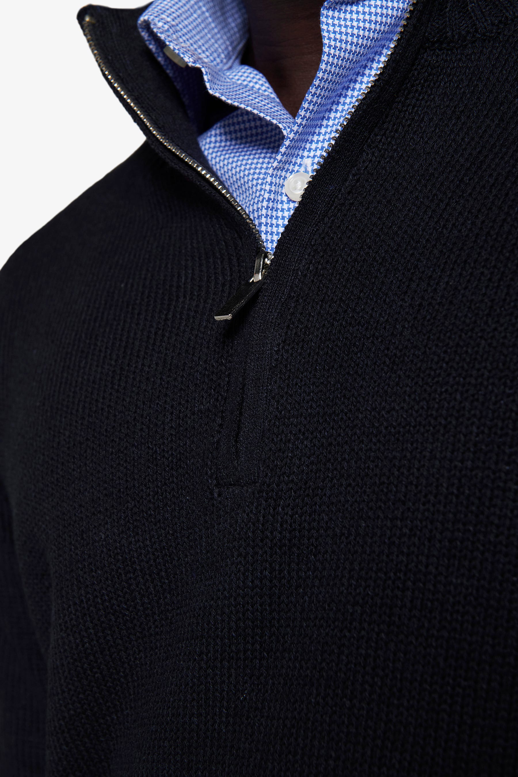 Maglia half zip blu-Dan John
