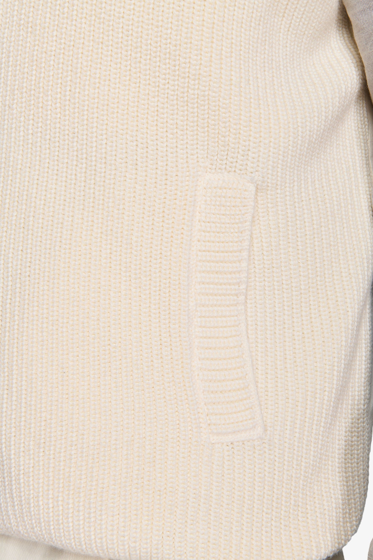 GILET BIMATERICO FULL ZIP PANNA-Dan John