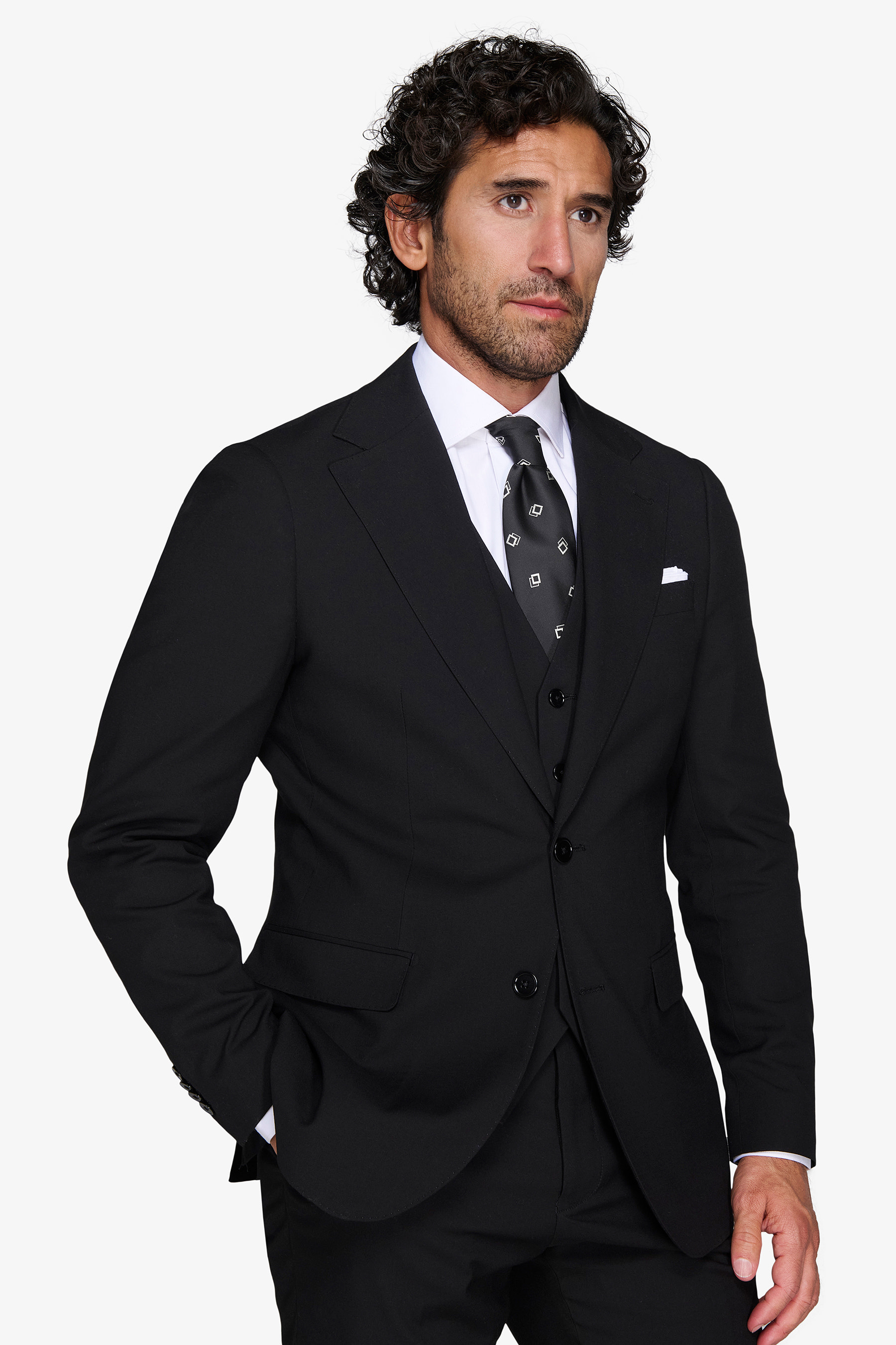 Giacca classica nera-Dan John