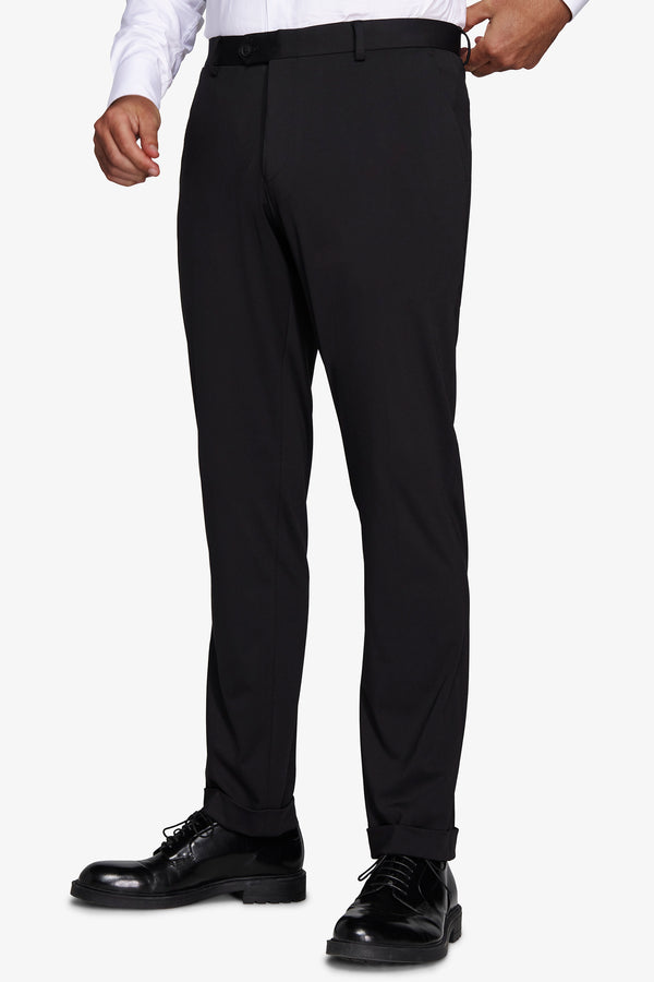 Pantaloni in jersey tecnico neri slim-Dan John