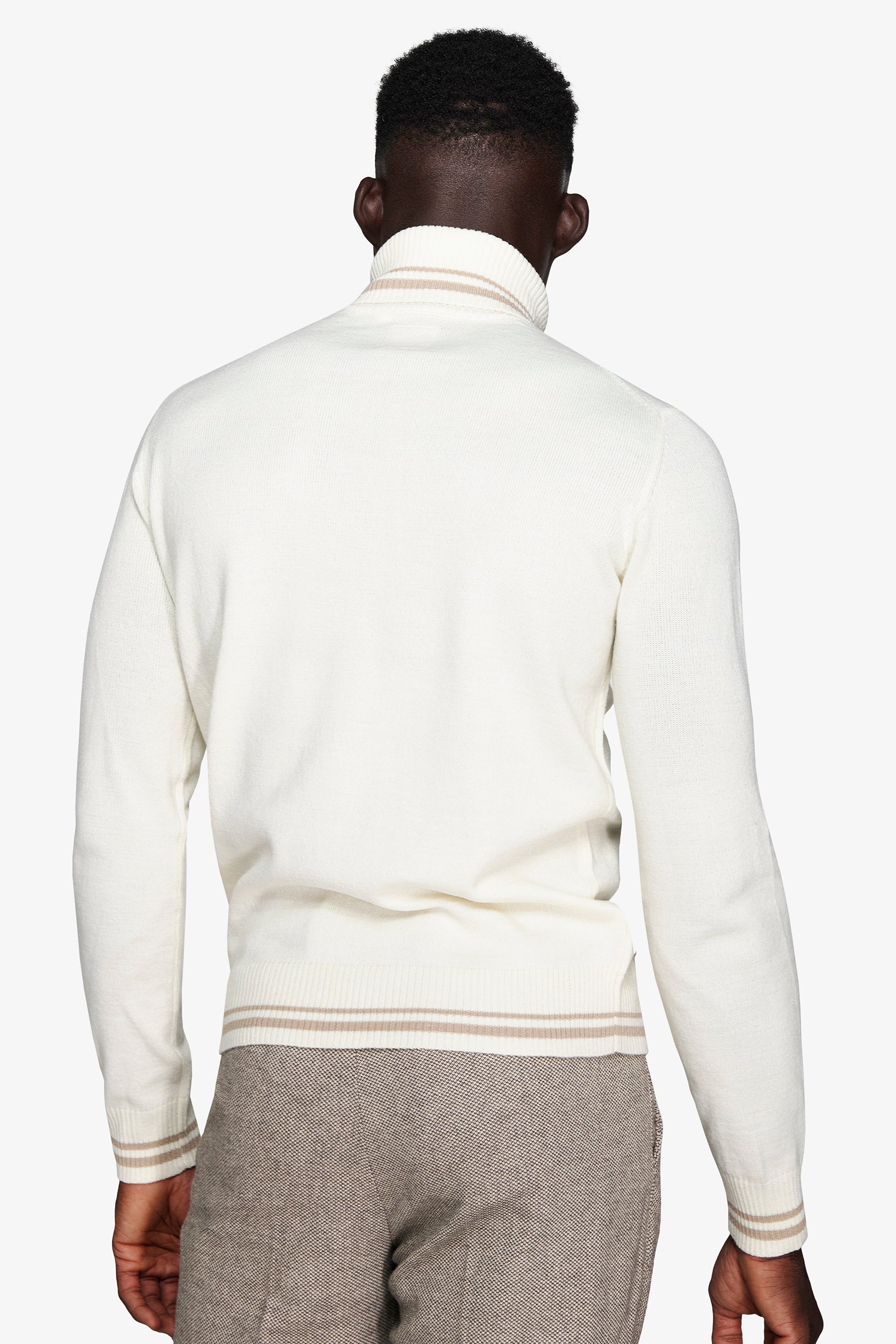 Maglia dolcevita lambswool panna DNJ