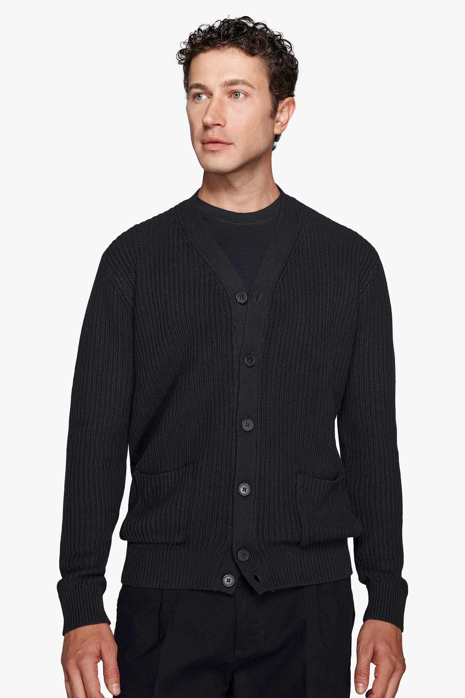 Cardigan costa inglese blu-Dan John