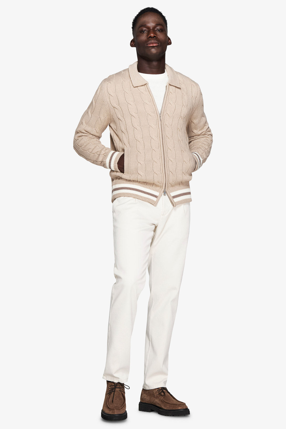 BLAZER FULL ZIP TRECCIA CORDA-Dan John