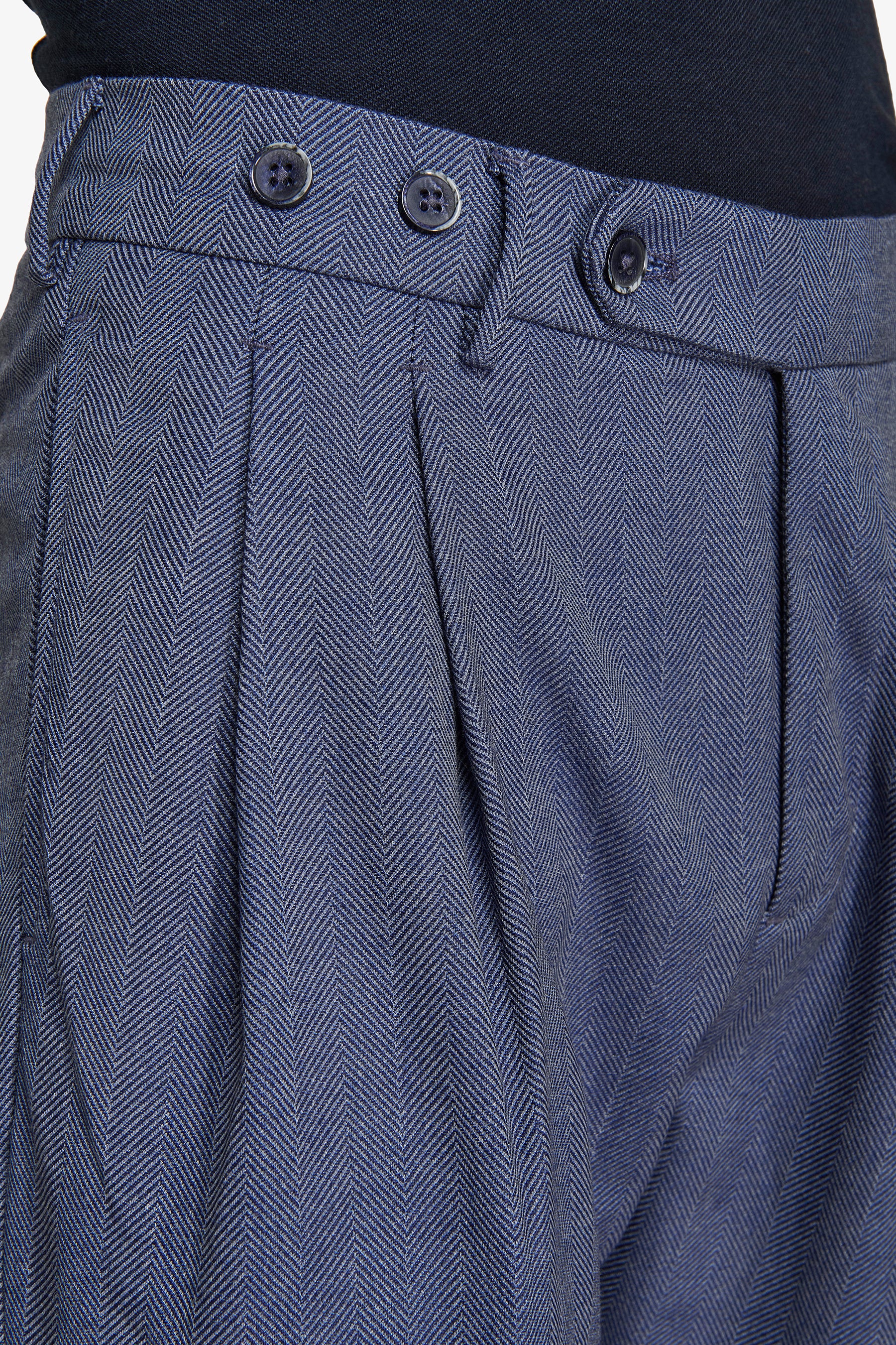 Pantaloni Herringbone carta da zucchero