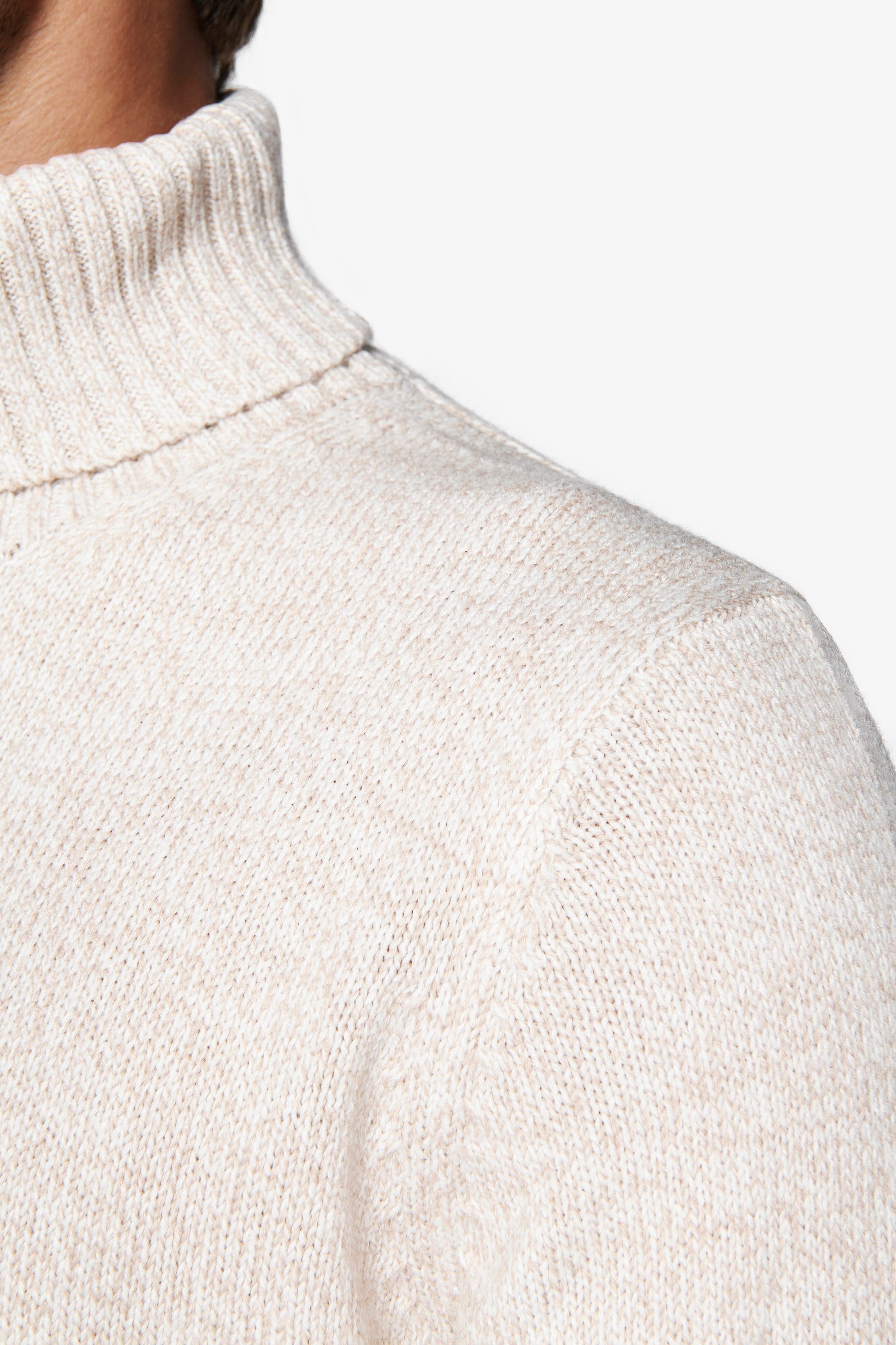 Maglia dolcevita mouline' corda-Dan John