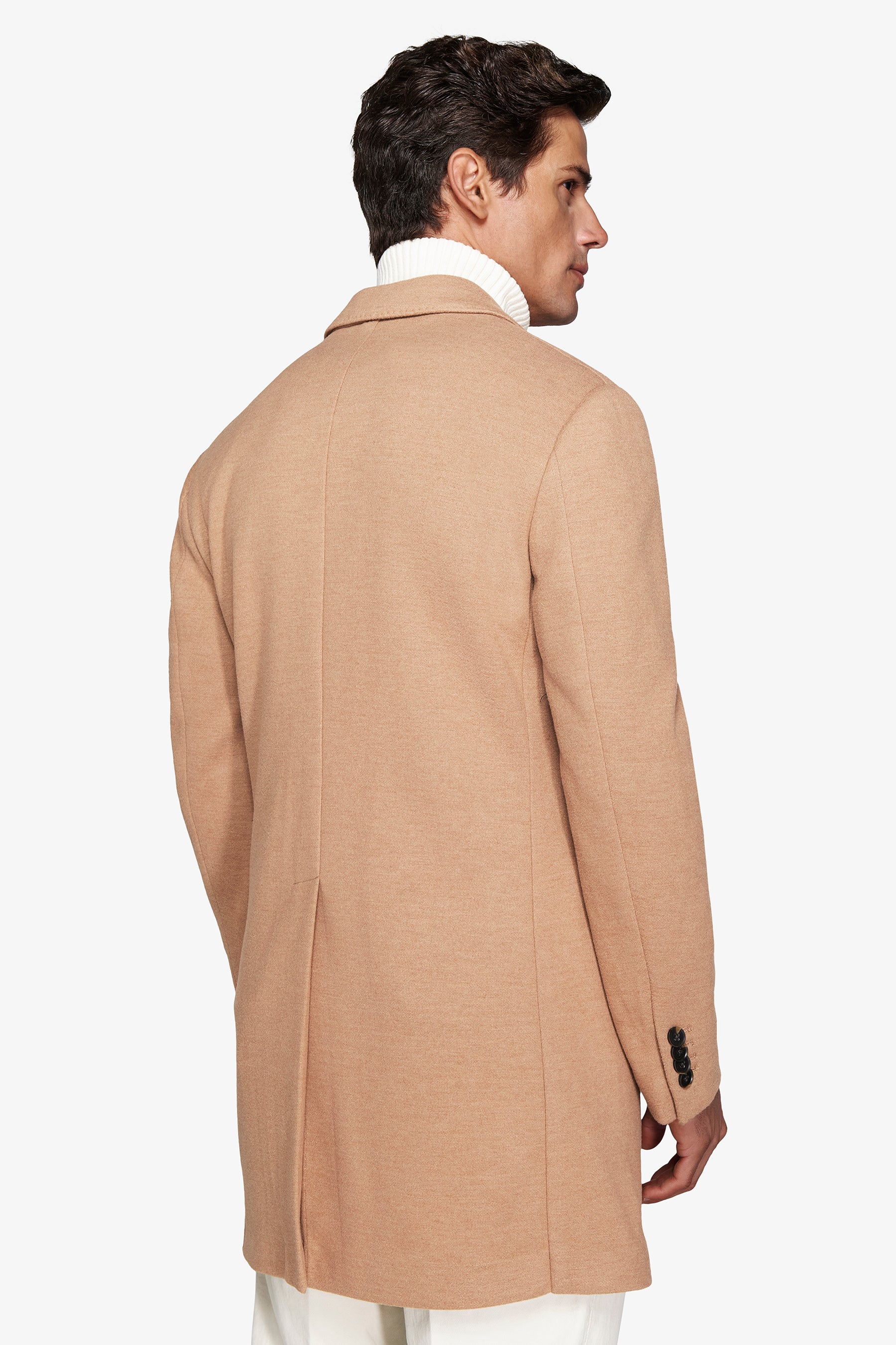 Manteau baronnet beige moyen