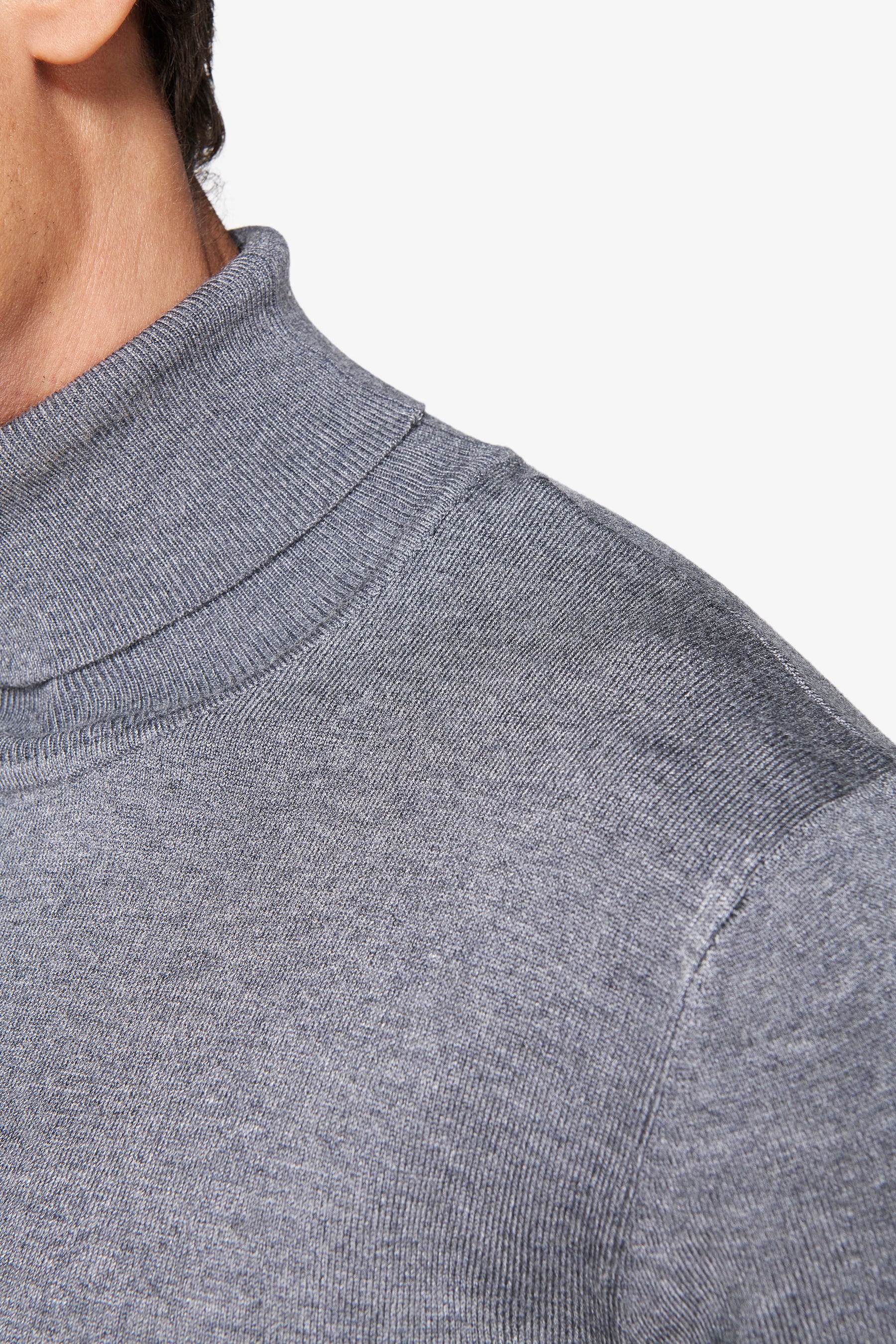 Maglia dolcevita basic grigio-Dan John