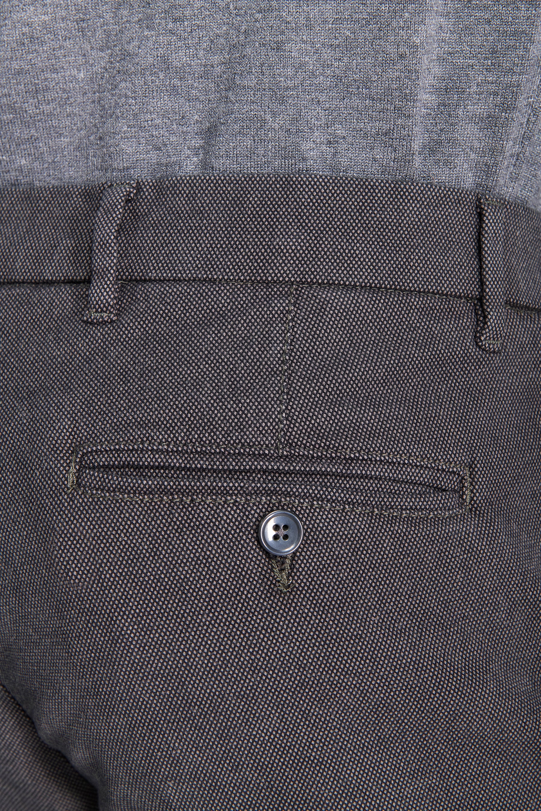Gray textured trousers