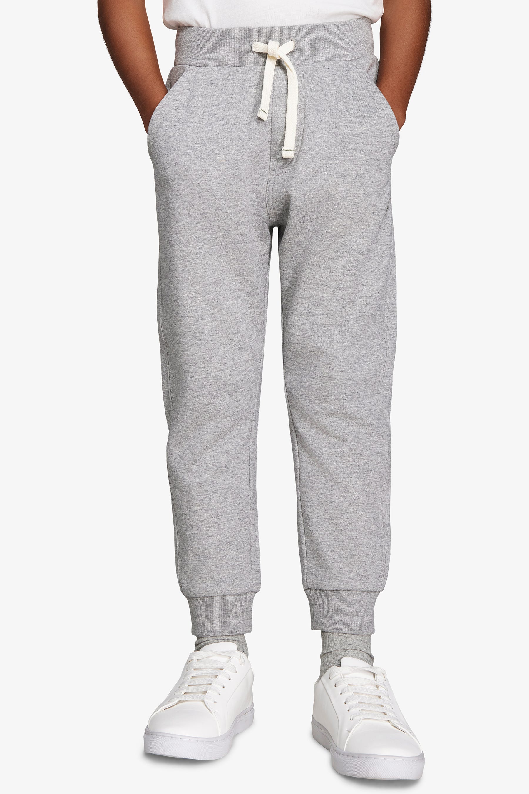 Pantaloni felpa basic grigio chiaro Kids-Dan John