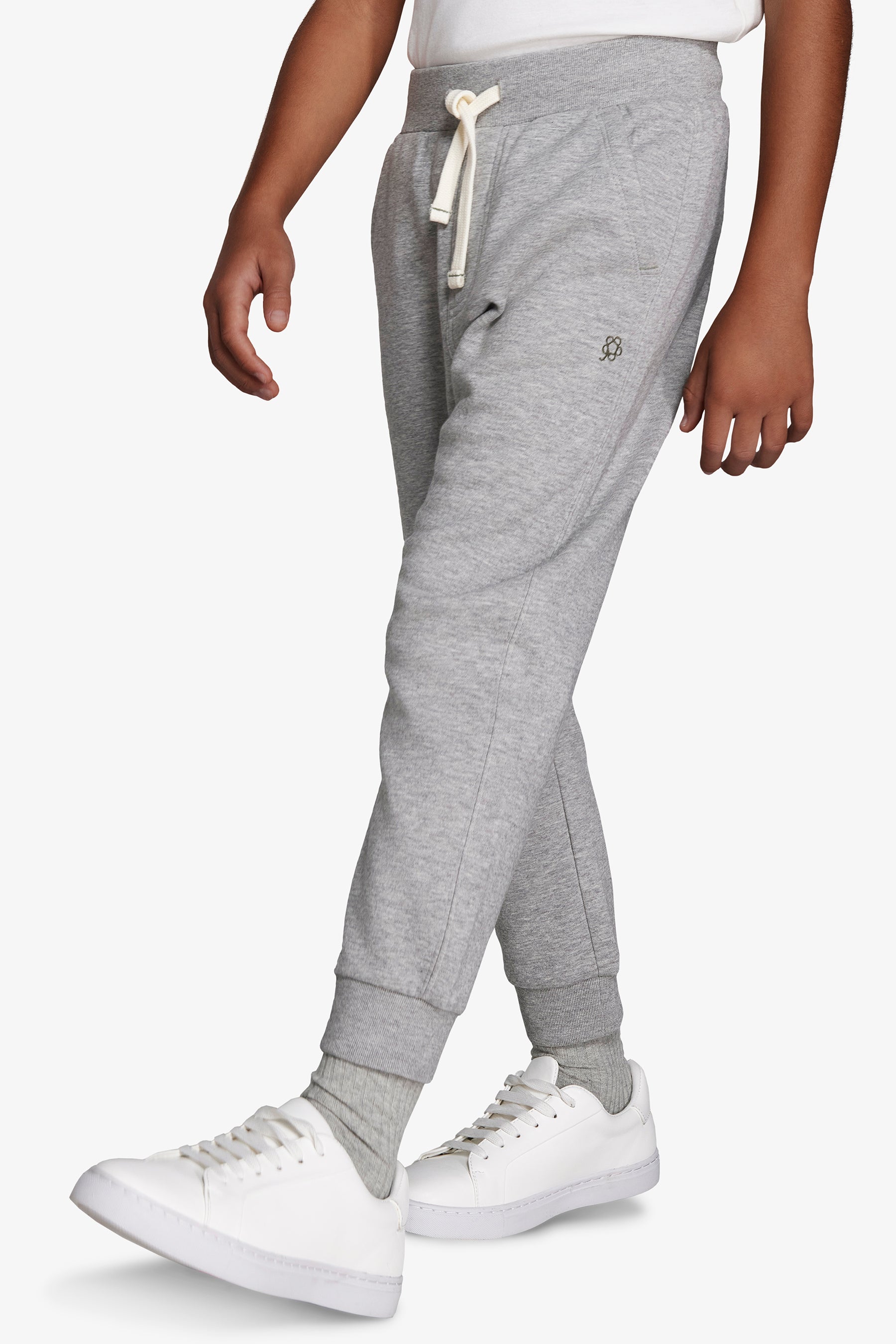 KIDS Light gray basic sweatpants