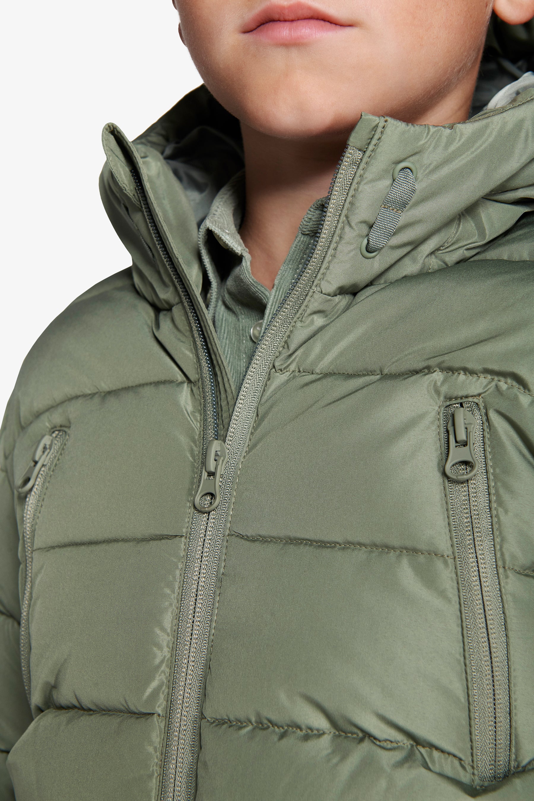 Parka matelassée verte Kids