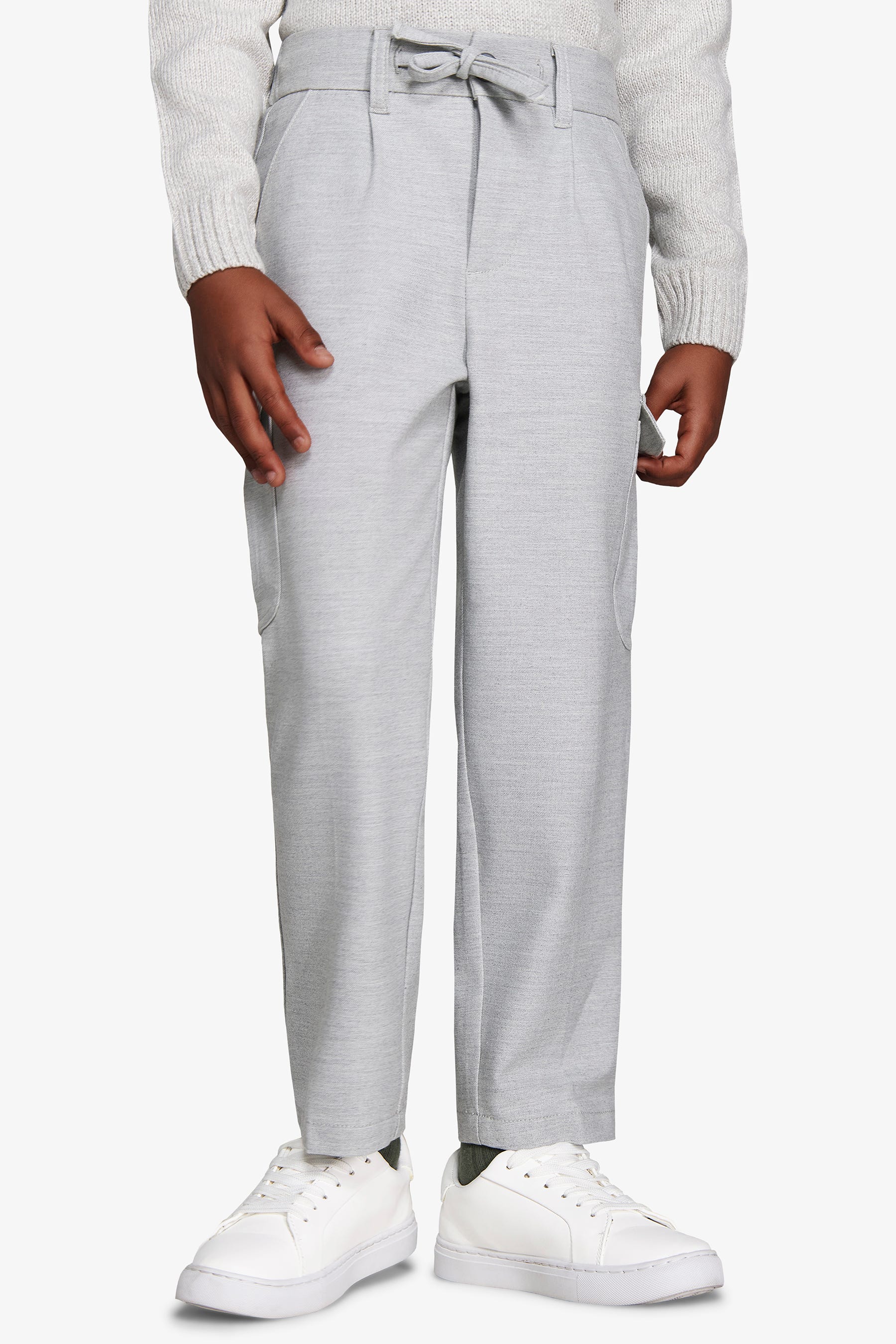 Pantalaccio cargo grigio chiaro Kids-Dan John