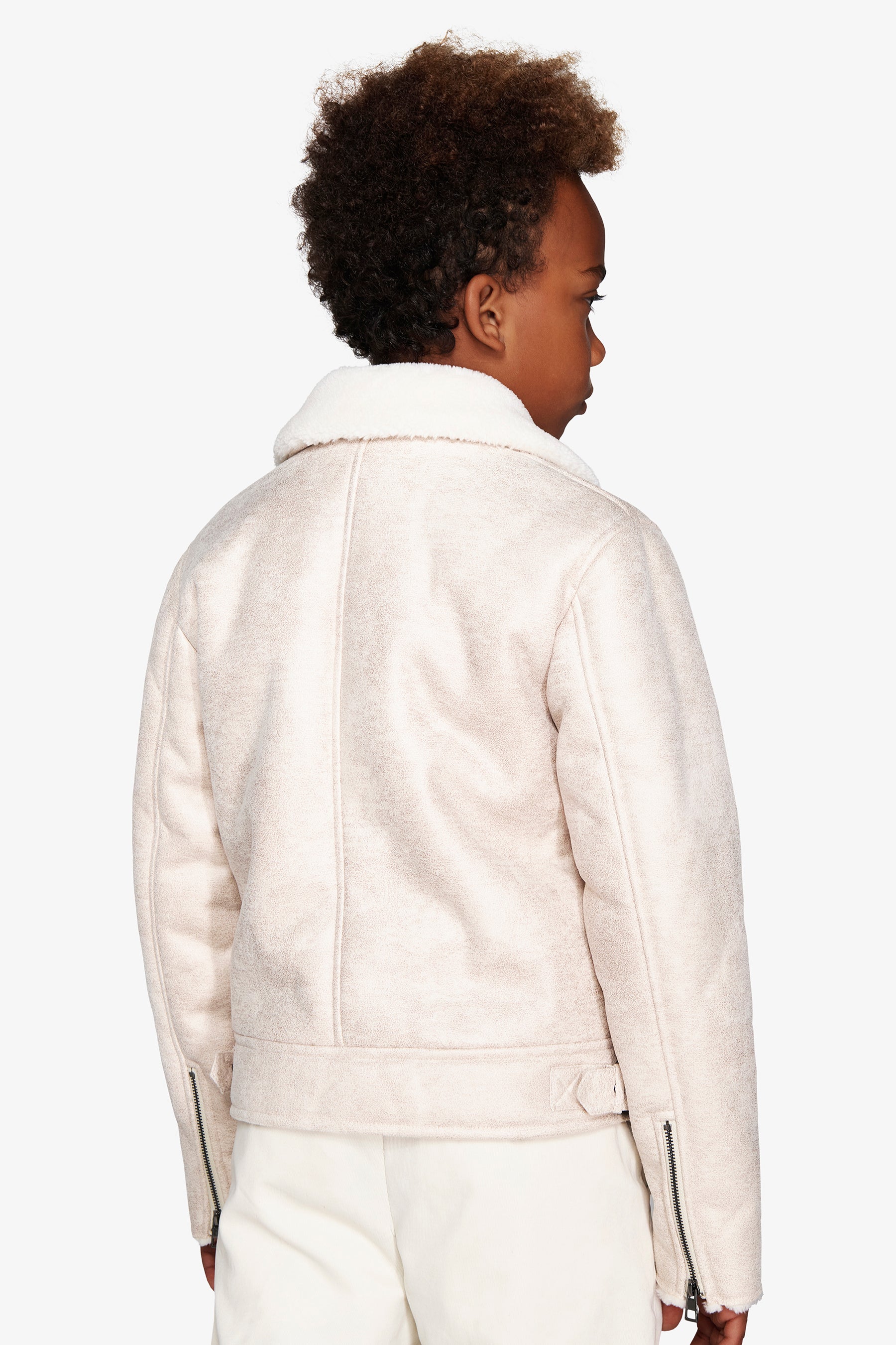 Blouson aviateur crème Kids
