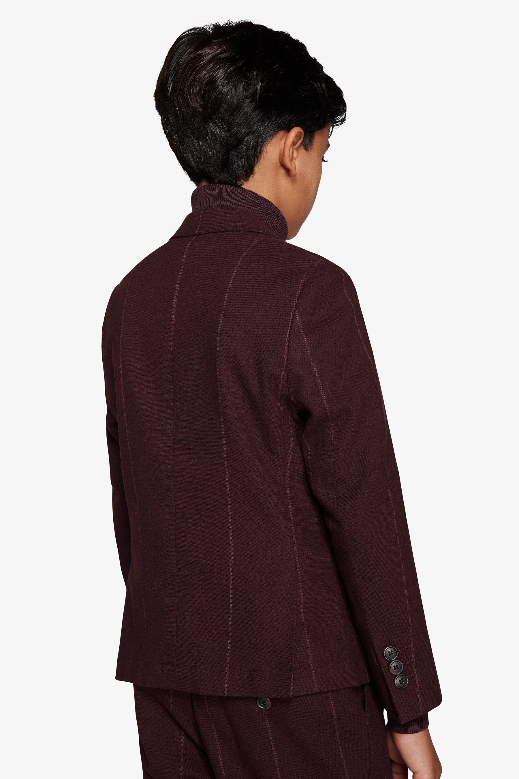 Giacca gessata bordeaux Kids