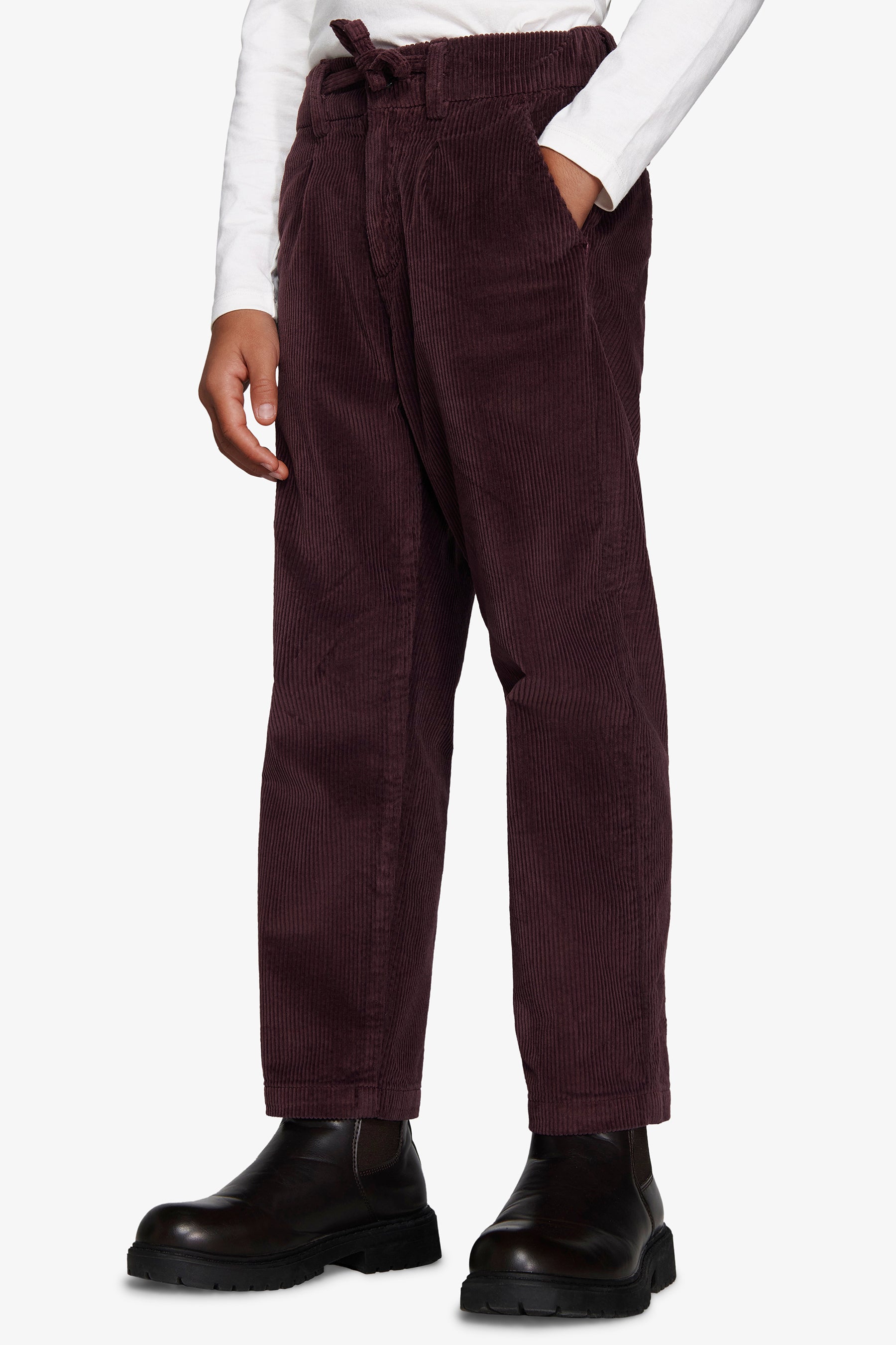 KIDS Burgundy corduroy trousers