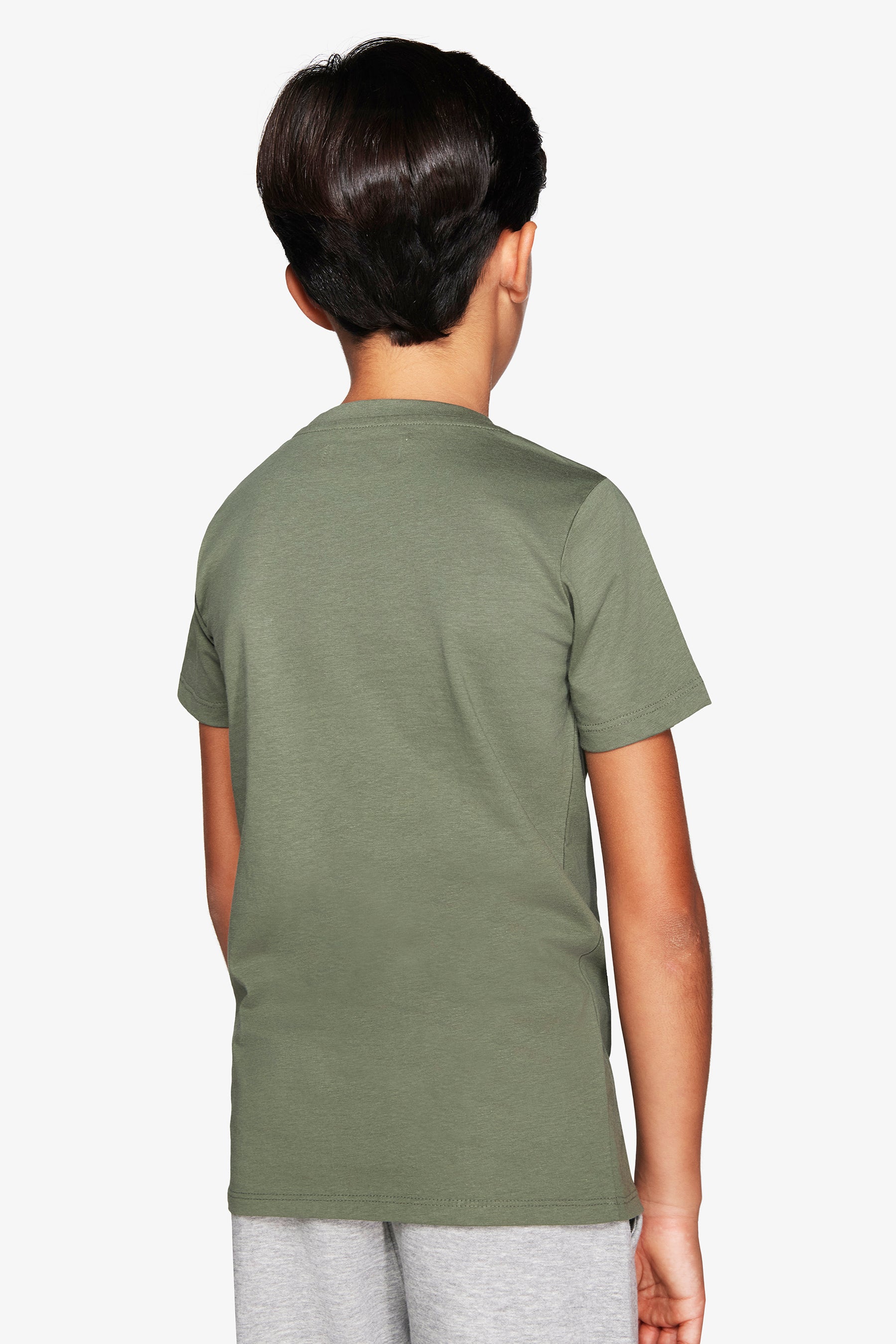 T-shirt basic con taschino verde Kids
