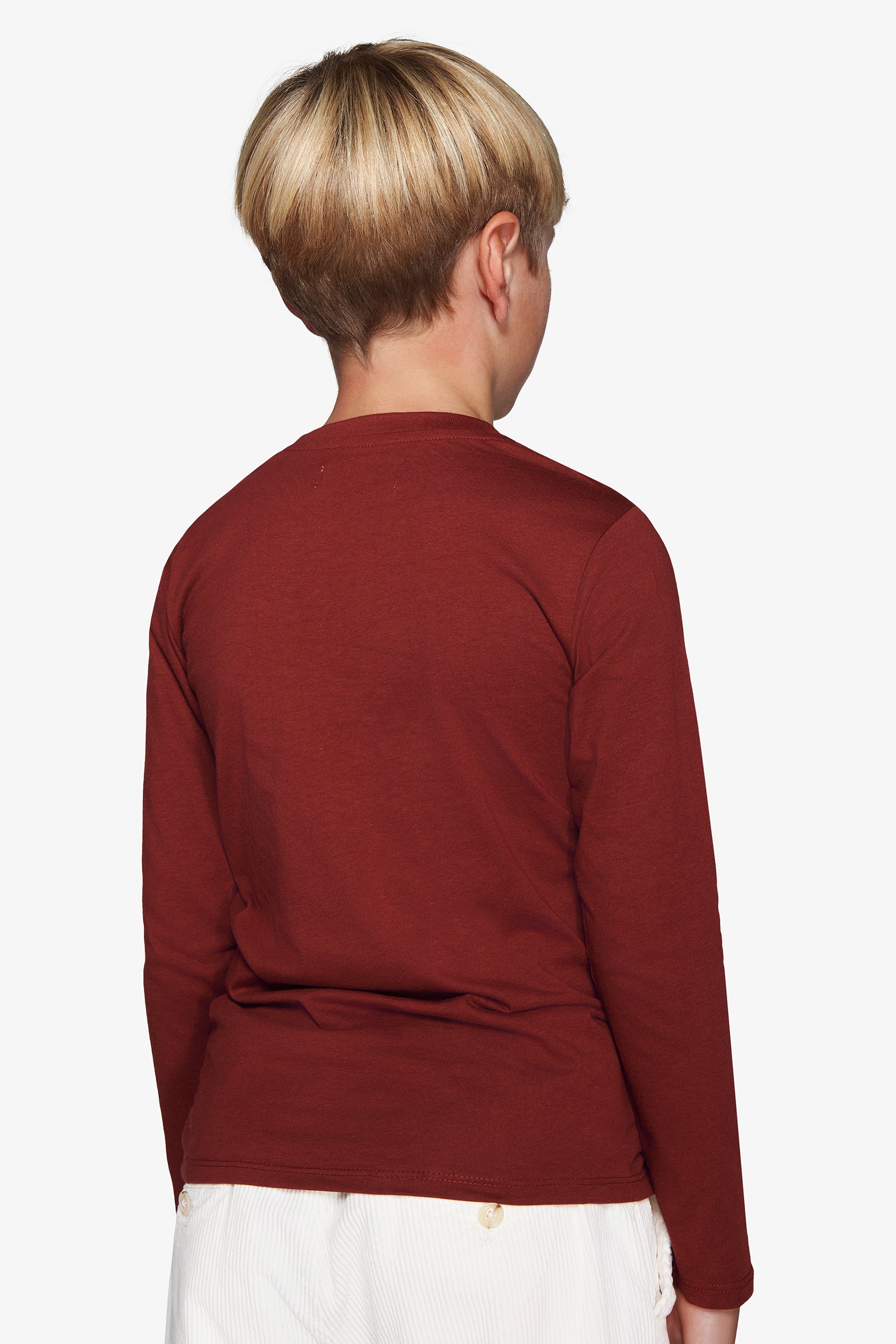 KIDS Burgundy embroidered t-shirt