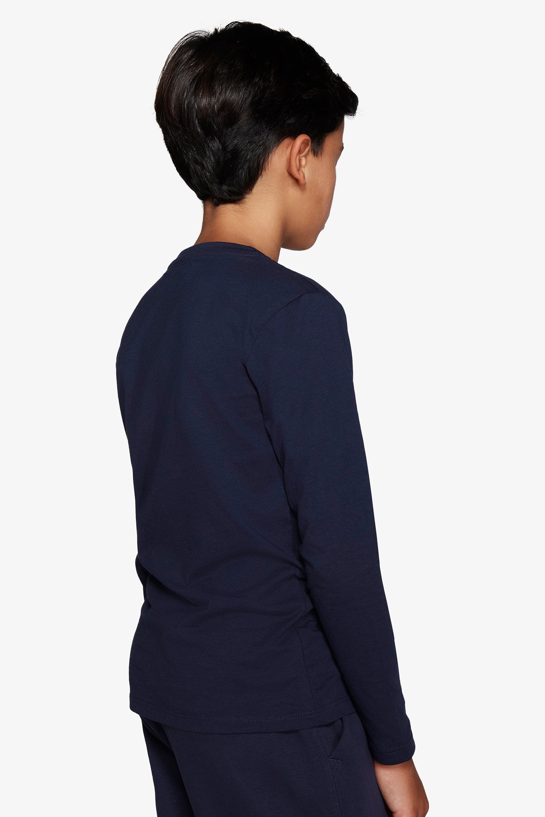 Blaues T-Shirt für Kinder mit Frontprint