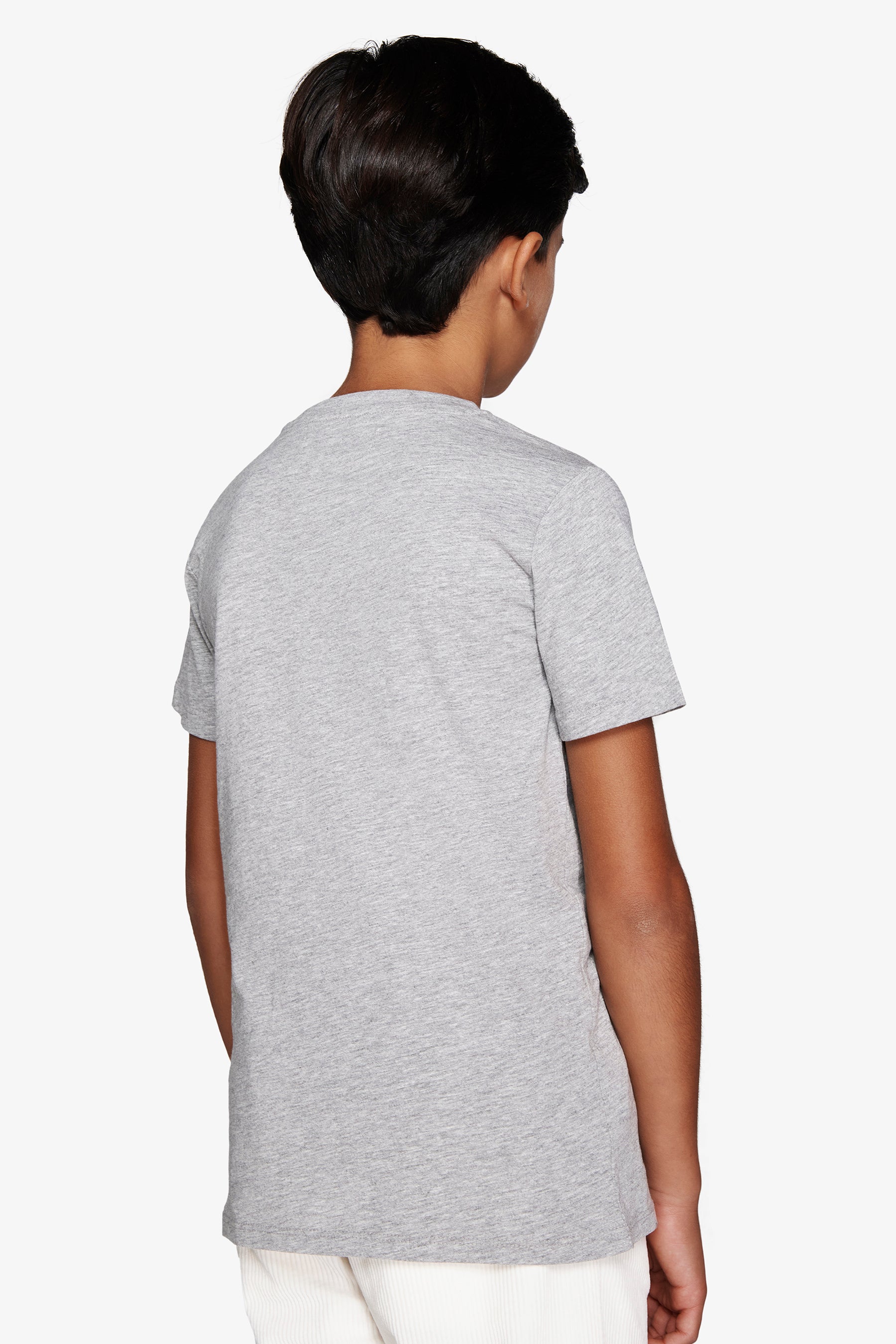 KIDS Light gray basic t-shirt with pocket